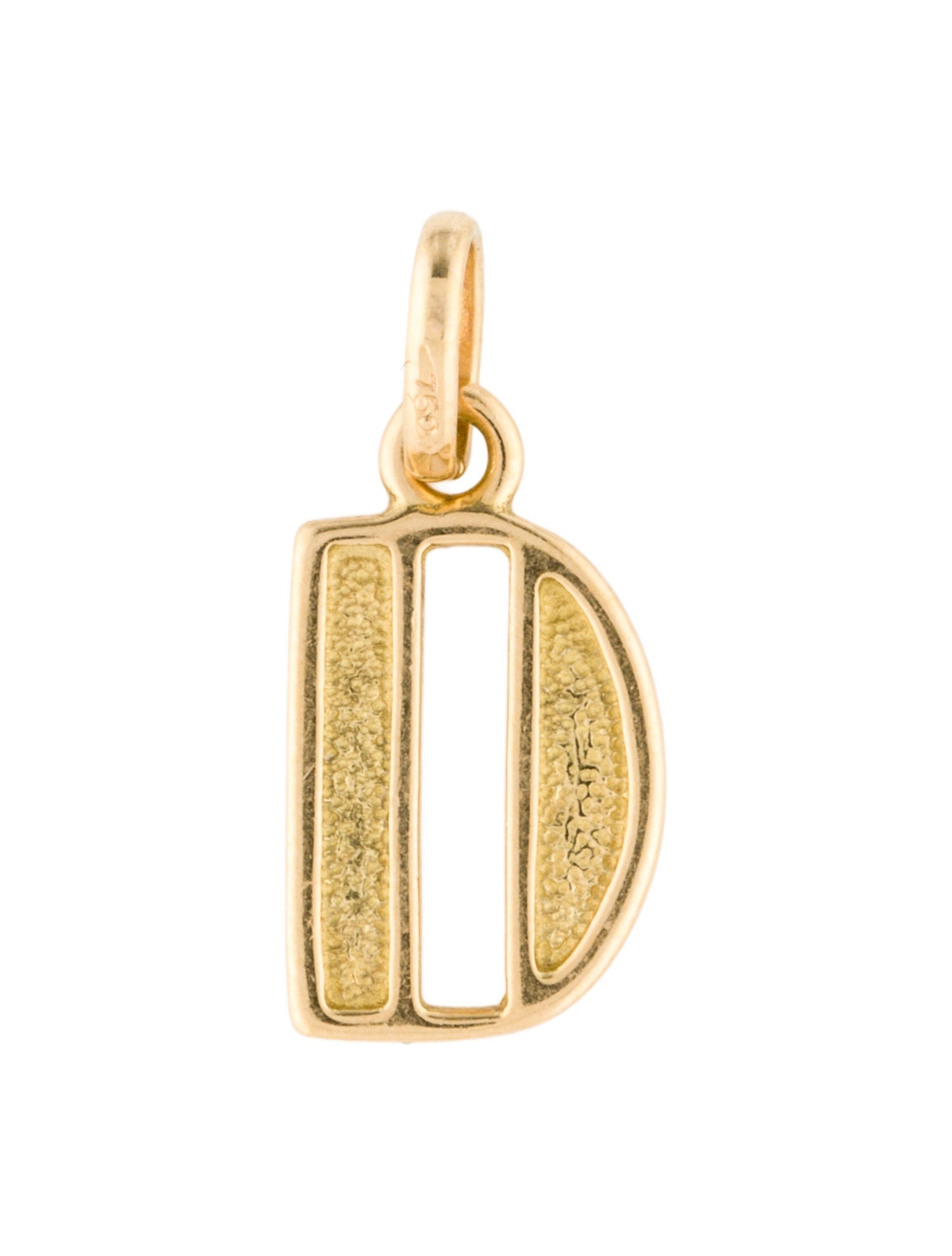 Pendant 18K Initial 'D' Charm