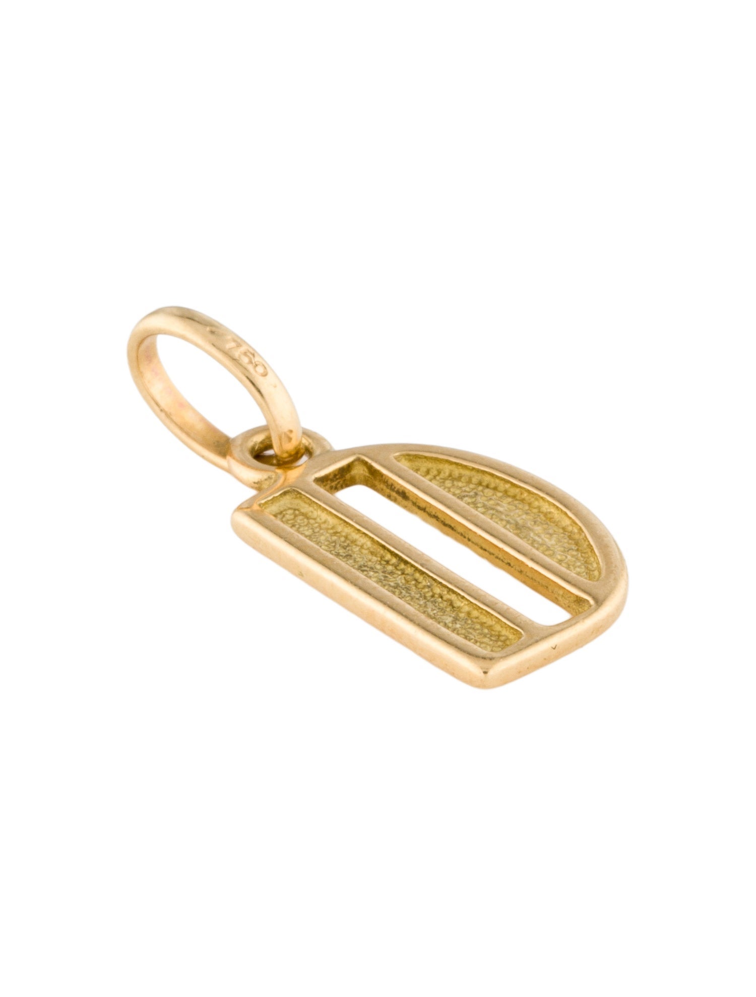 Pendant 18K Initial 'D' Charm