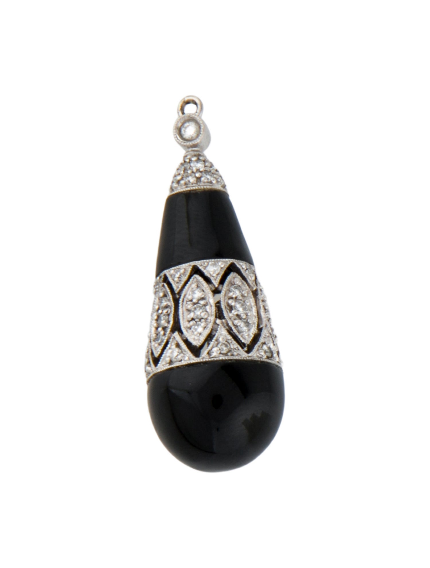 Pendant 14K Onyx & Diamond