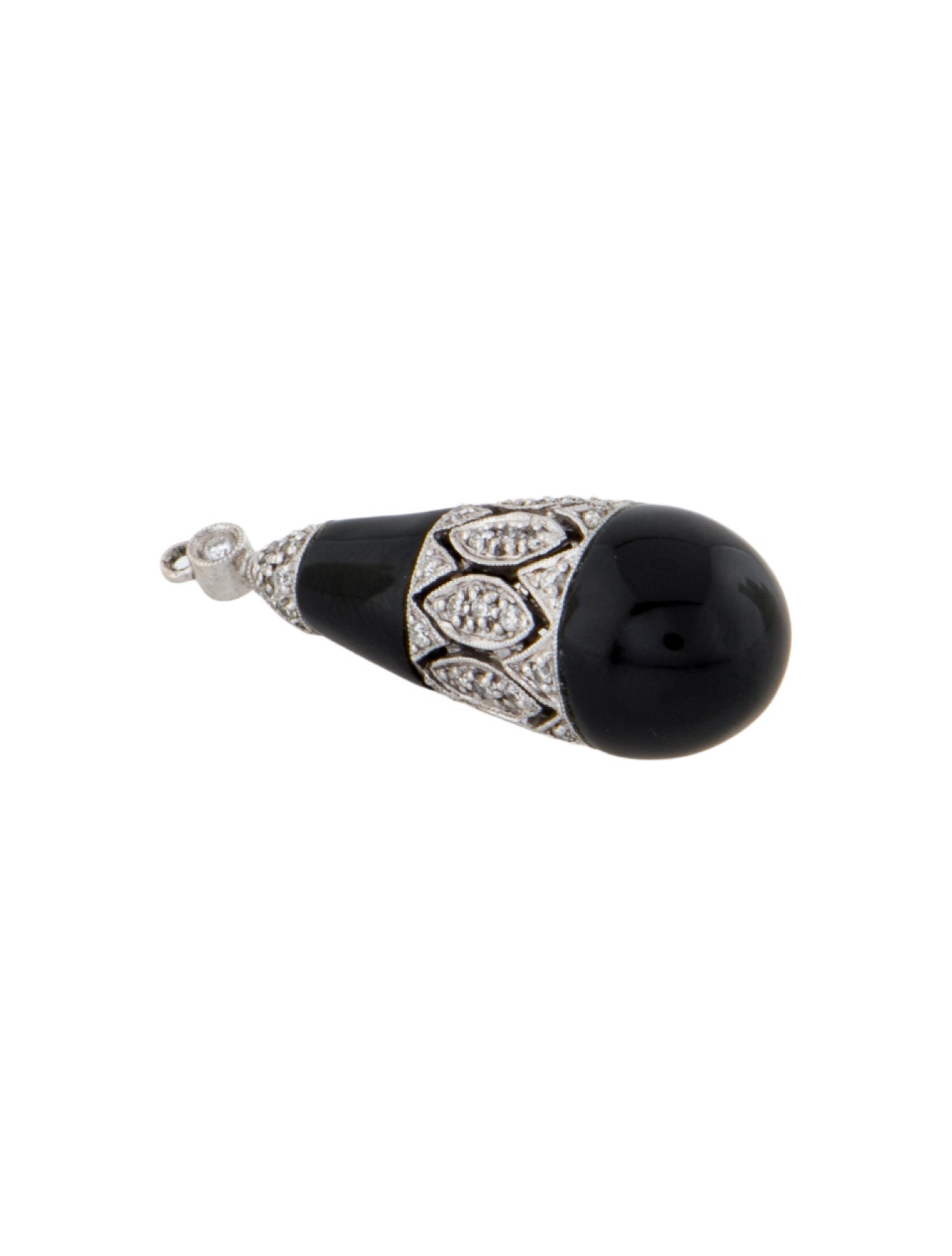 Pendant 14K Onyx & Diamond