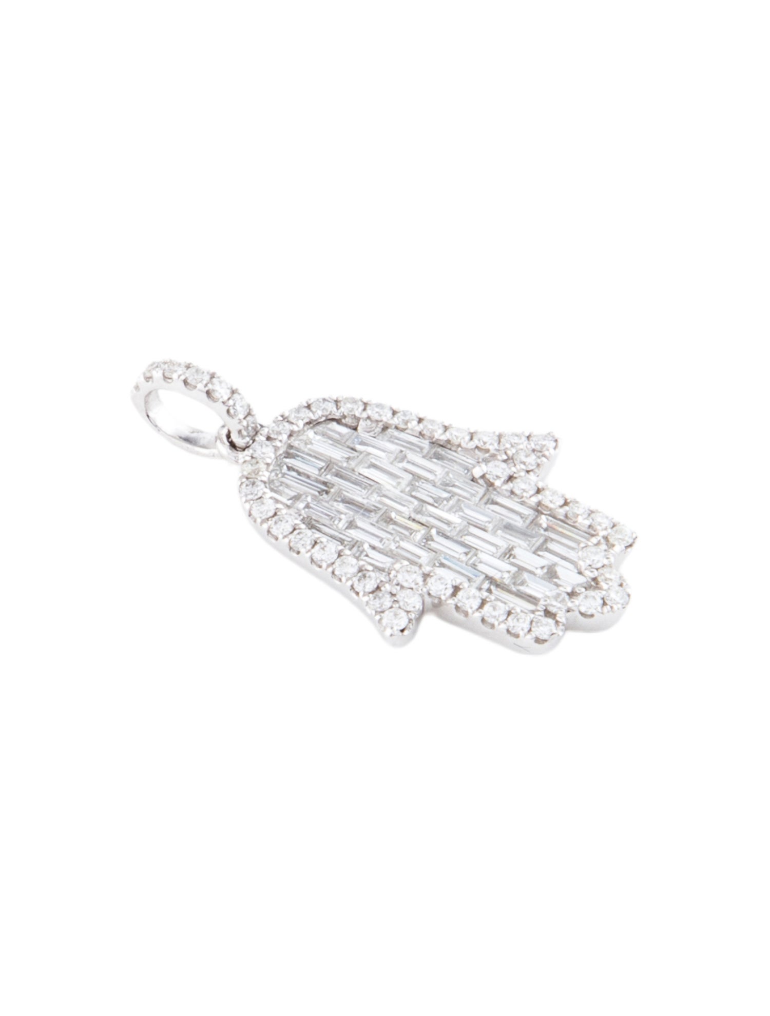 Pendant 14K Diamond Hamsa