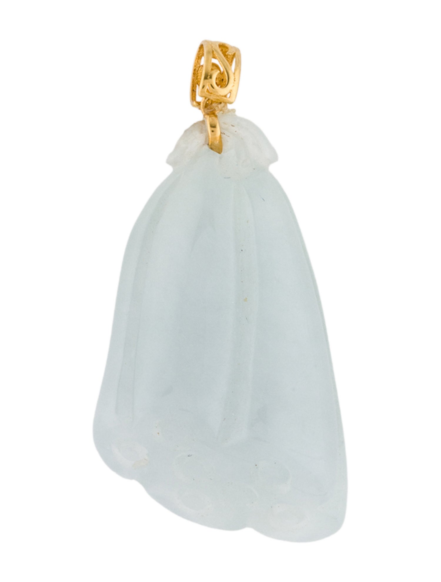 Pendant 18K Jadeite Lotus Root