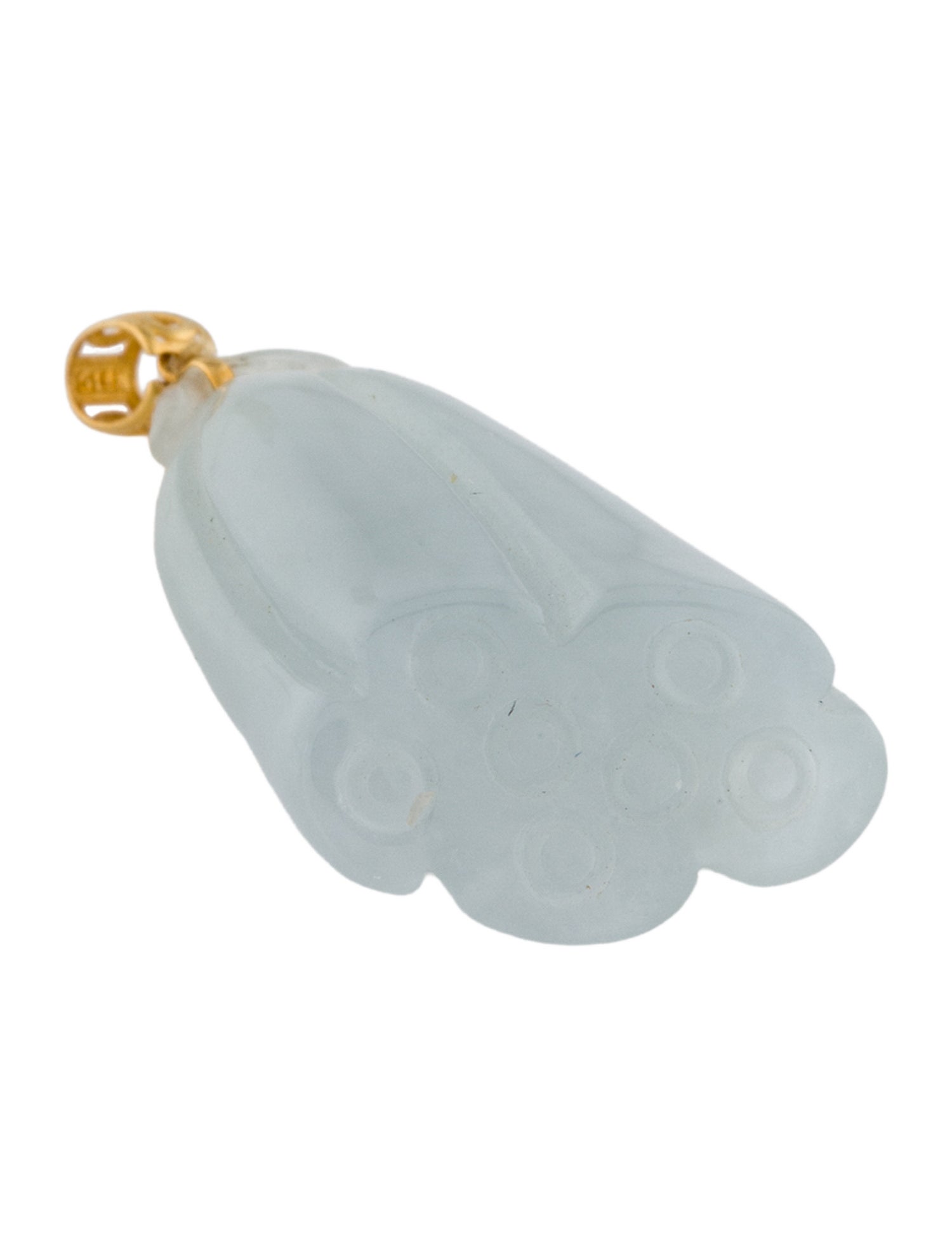 Pendant 18K Jadeite Lotus Root