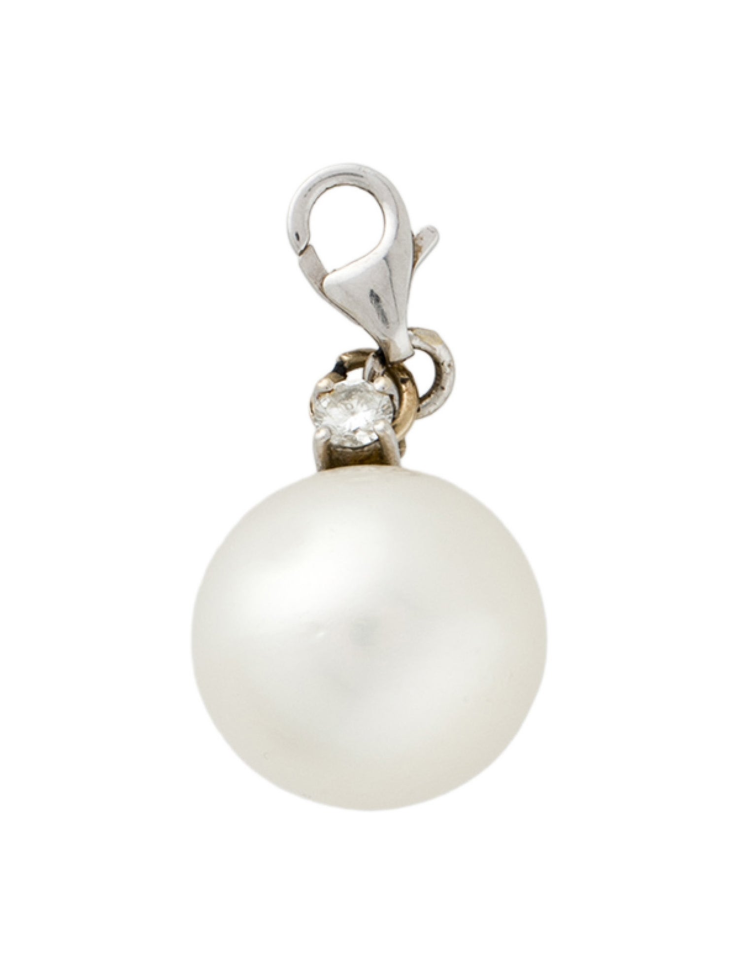Pendant 18K Pearl & Diamond Charm