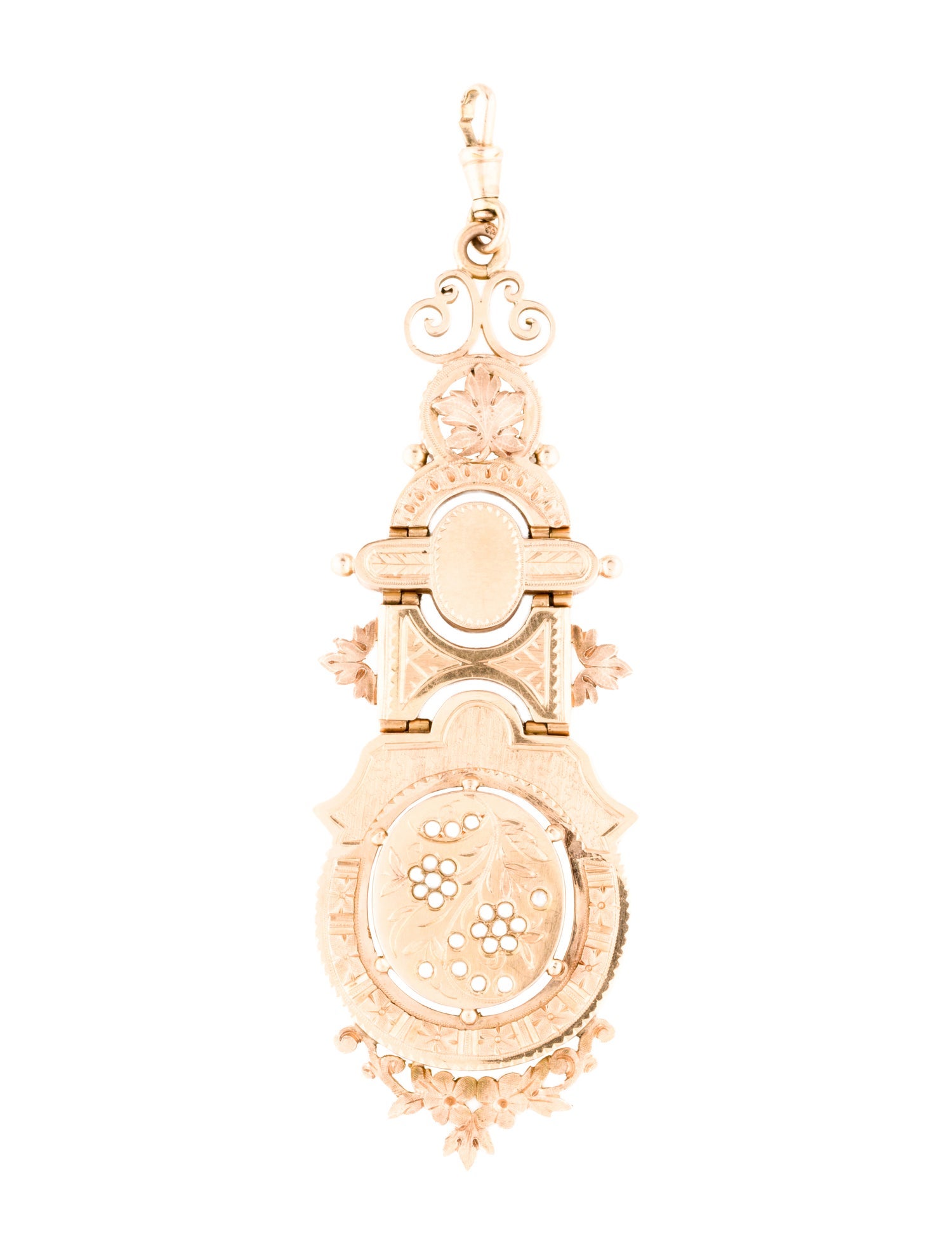 Pendant Victorian 18K Pearl Châtelaine