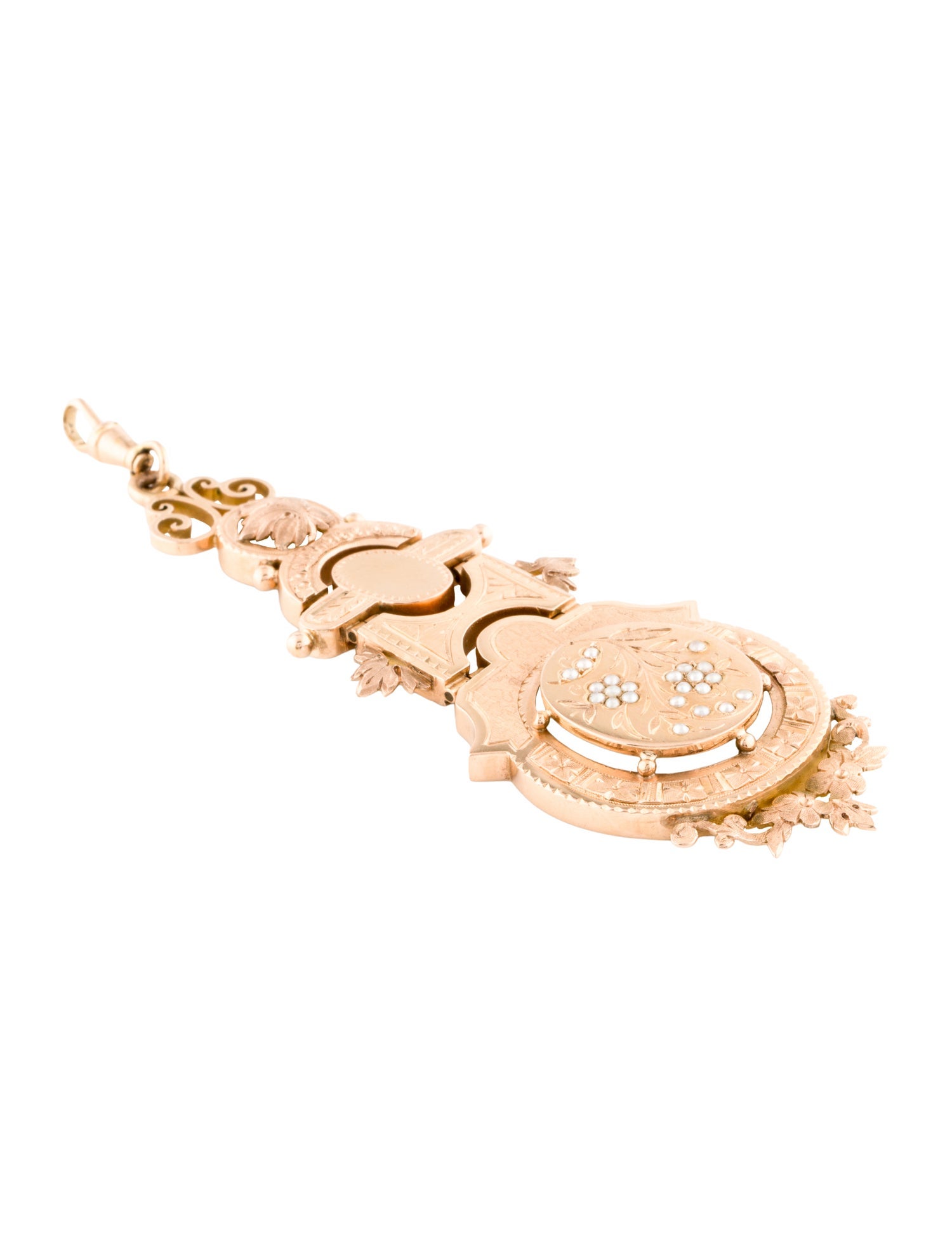 Pendant Victorian 18K Pearl Châtelaine