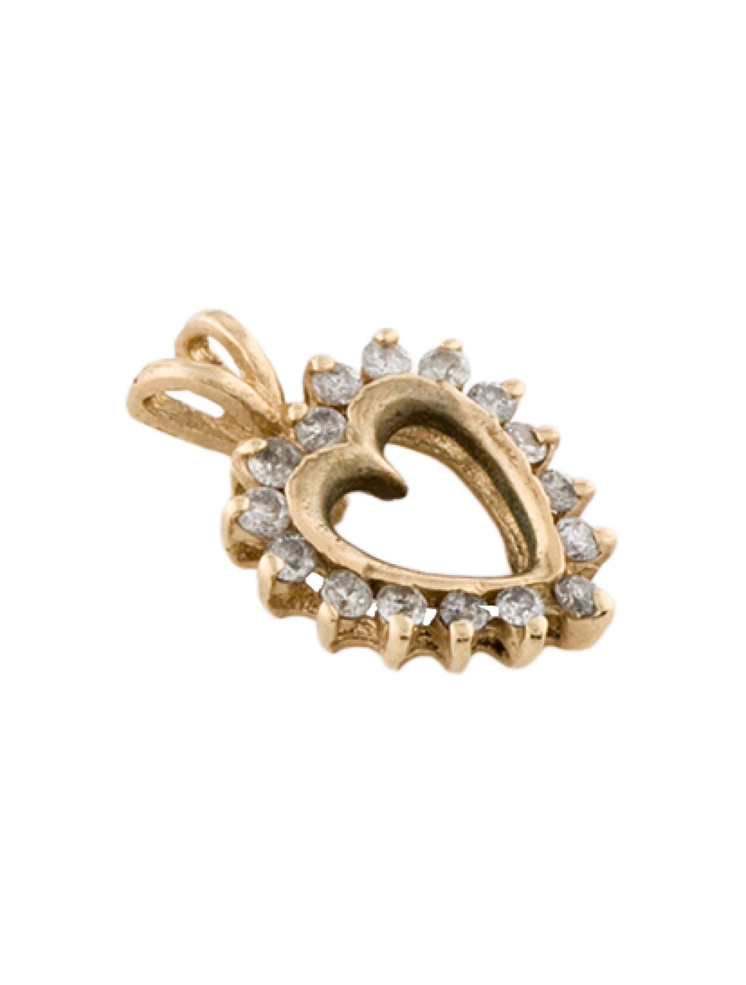 Pendant 14K Diamond Heart