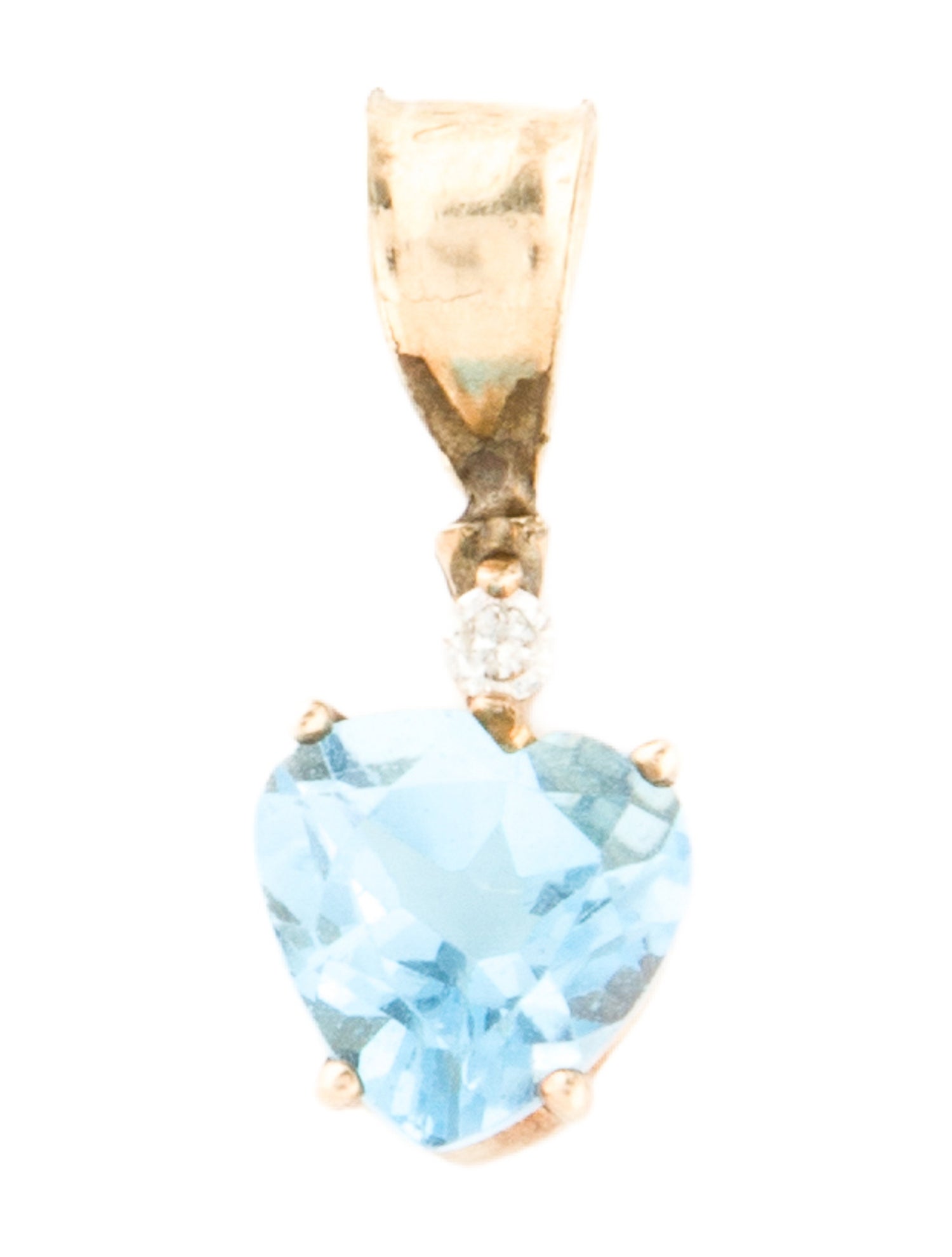 Pendant 10K 1.68 Topaz & Diamond