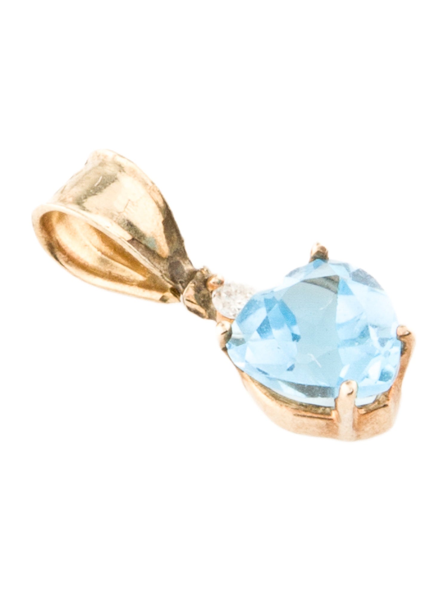 Pendant 10K 1.68 Topaz & Diamond