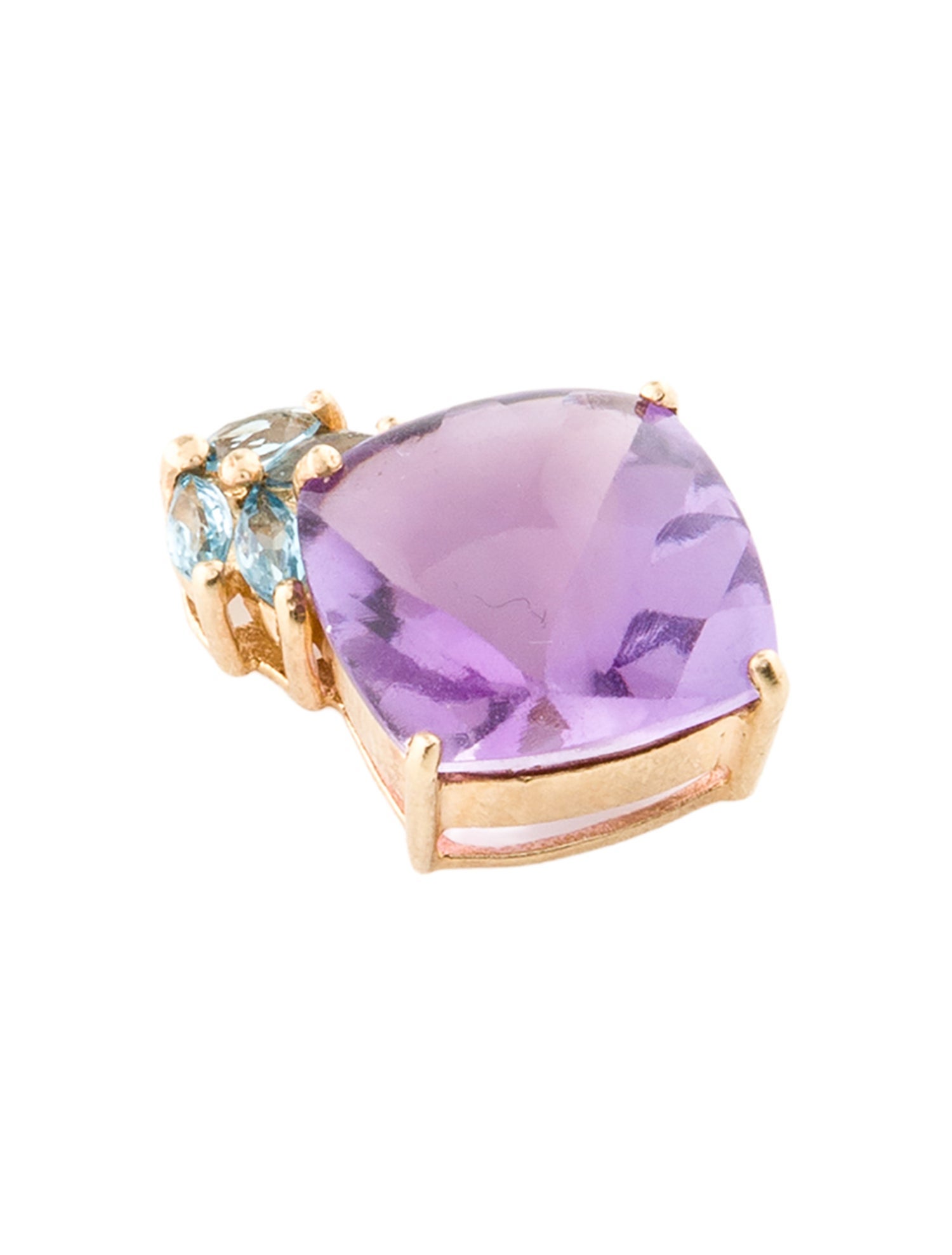 Pendant 10K 9.60ctw Amethyst & Topaz