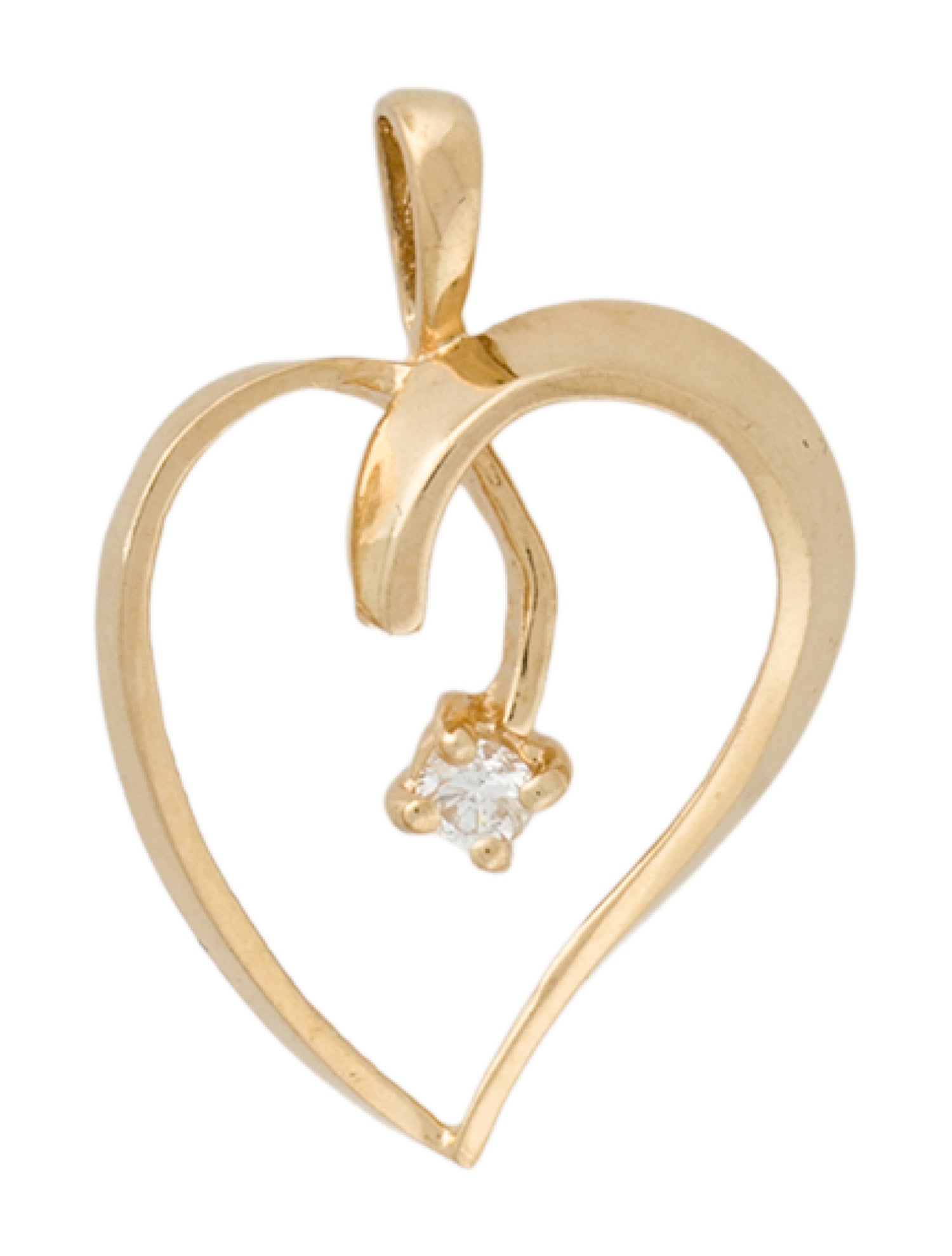 Pendant 14K Diamond Heart
