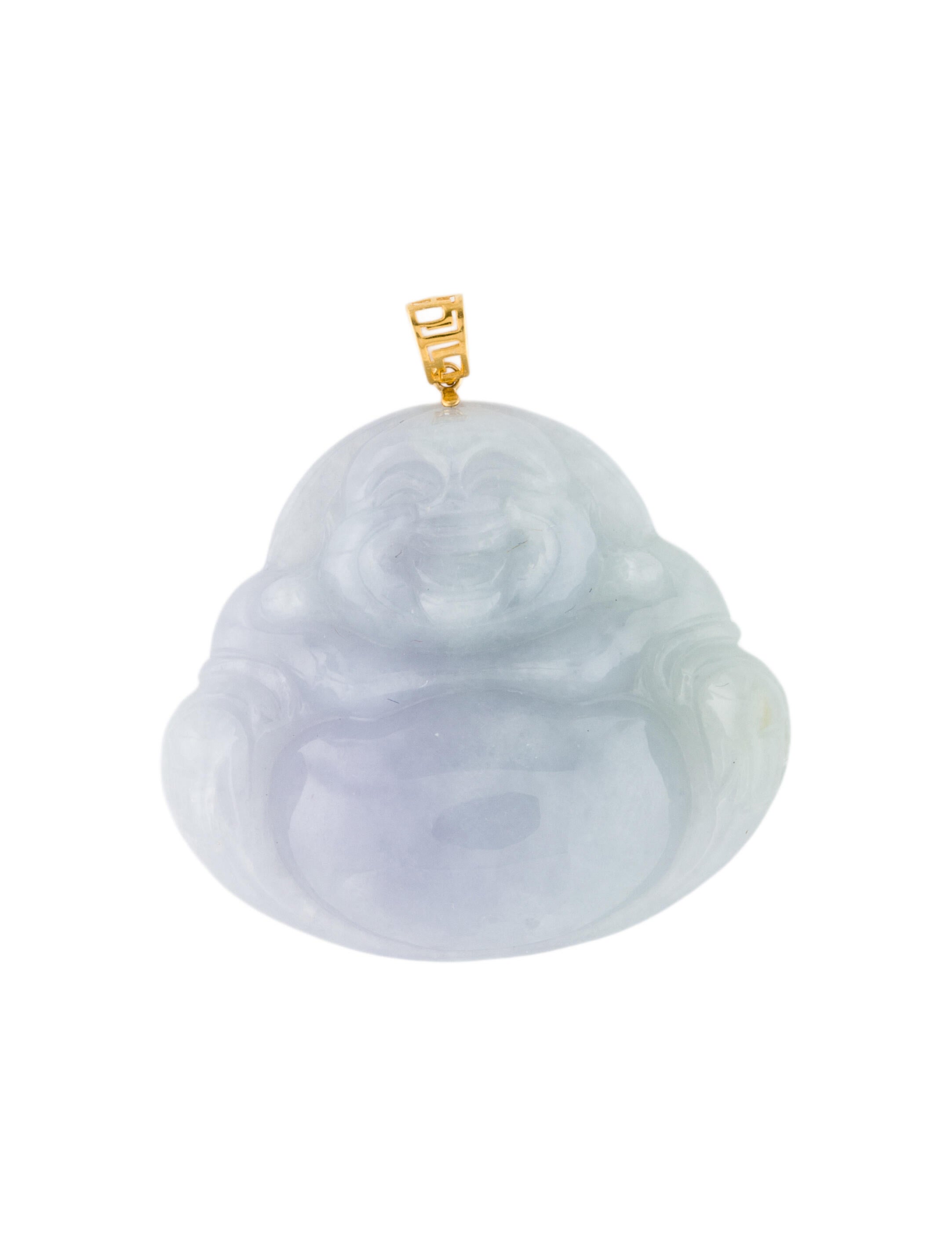 Pendant 18K Jadeite Buddah