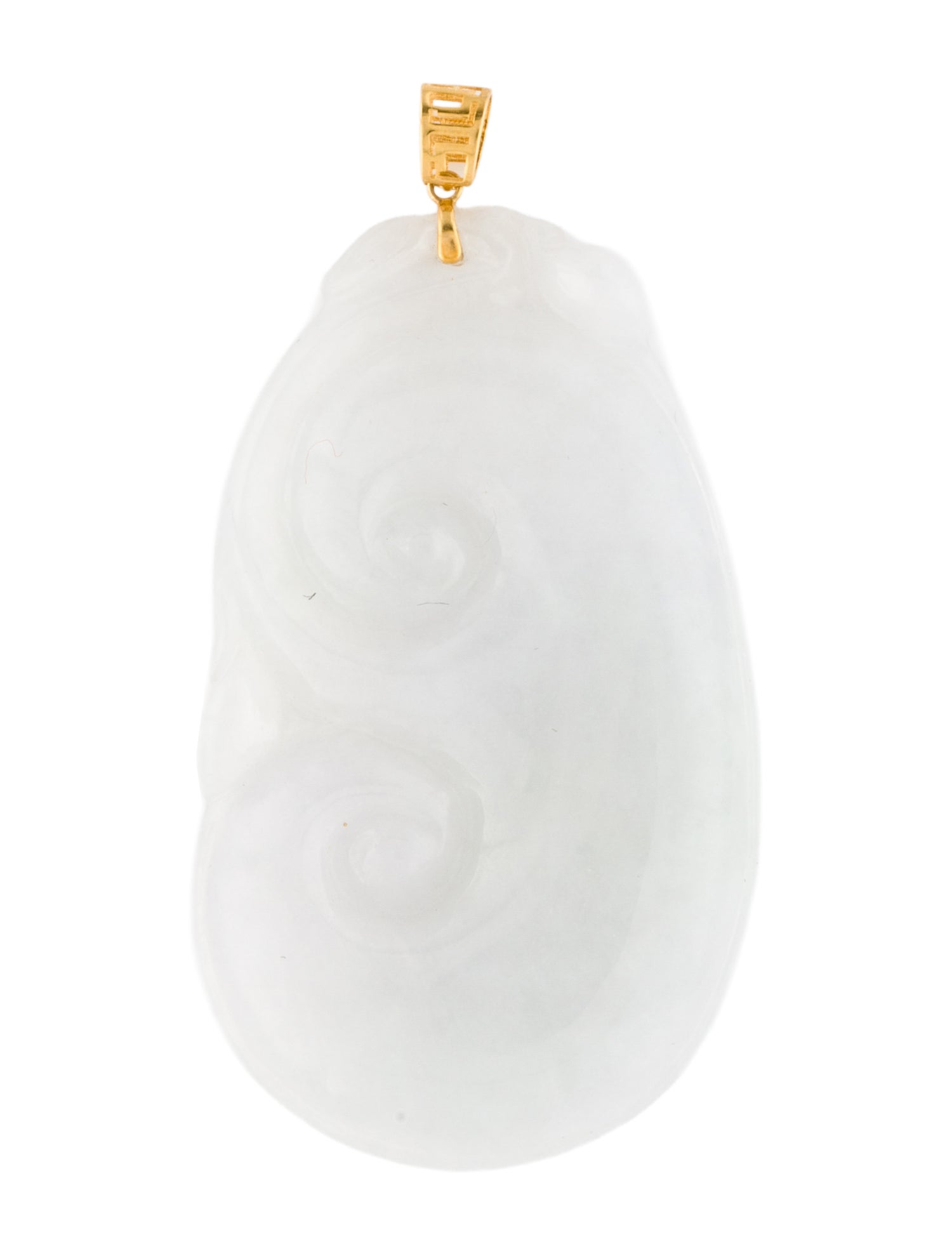 Pendant 18K Jadeite Swirl