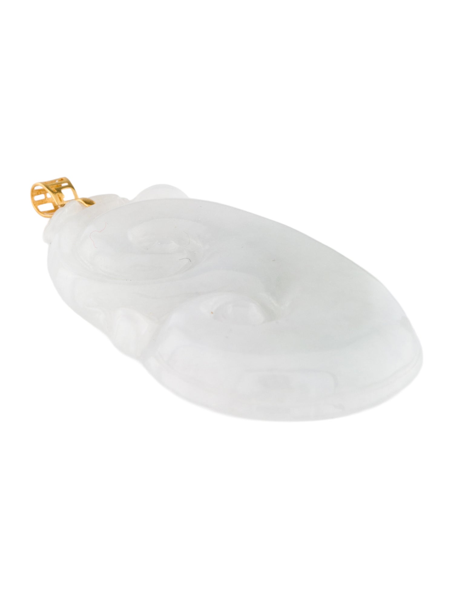 Pendant 18K Jadeite Swirl