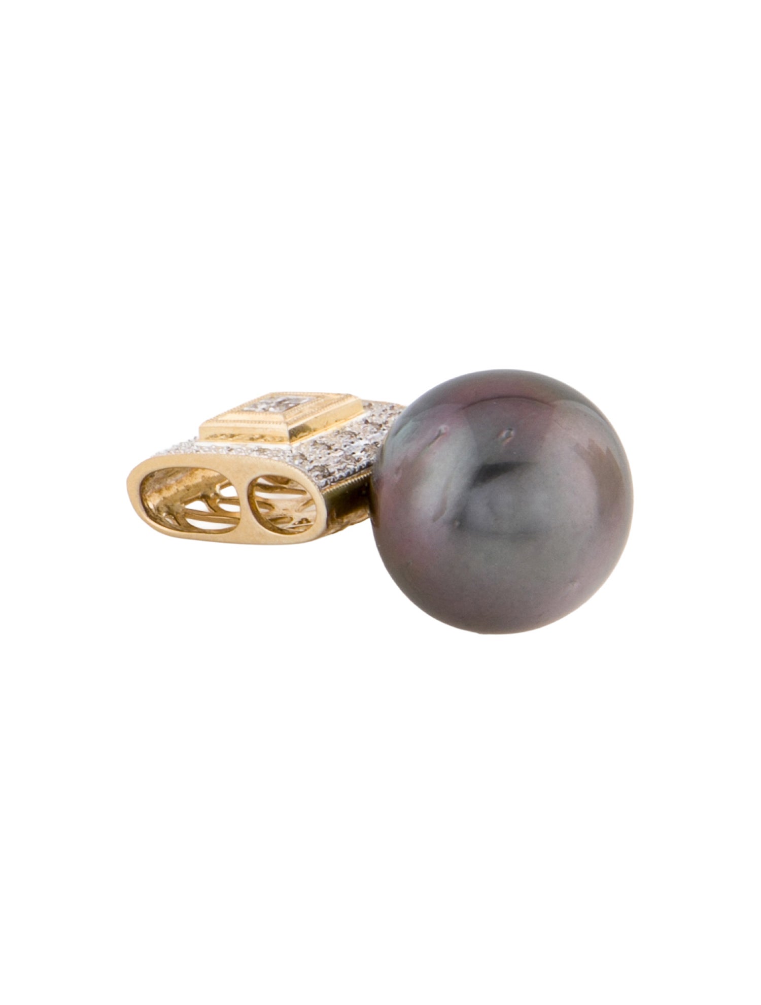 Pendant 14K Pearl & Diamond
