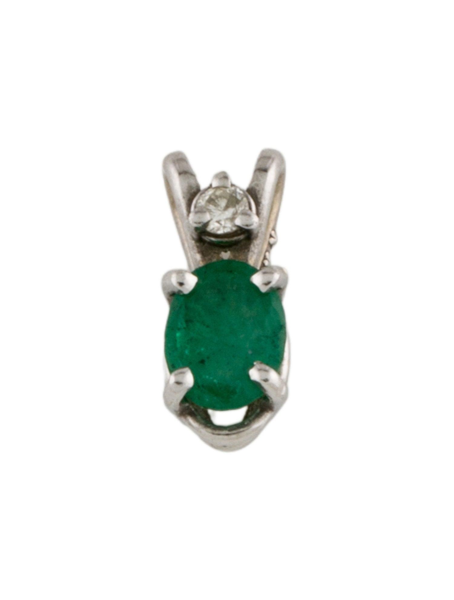 Pendant 14K Emarald & Diamond