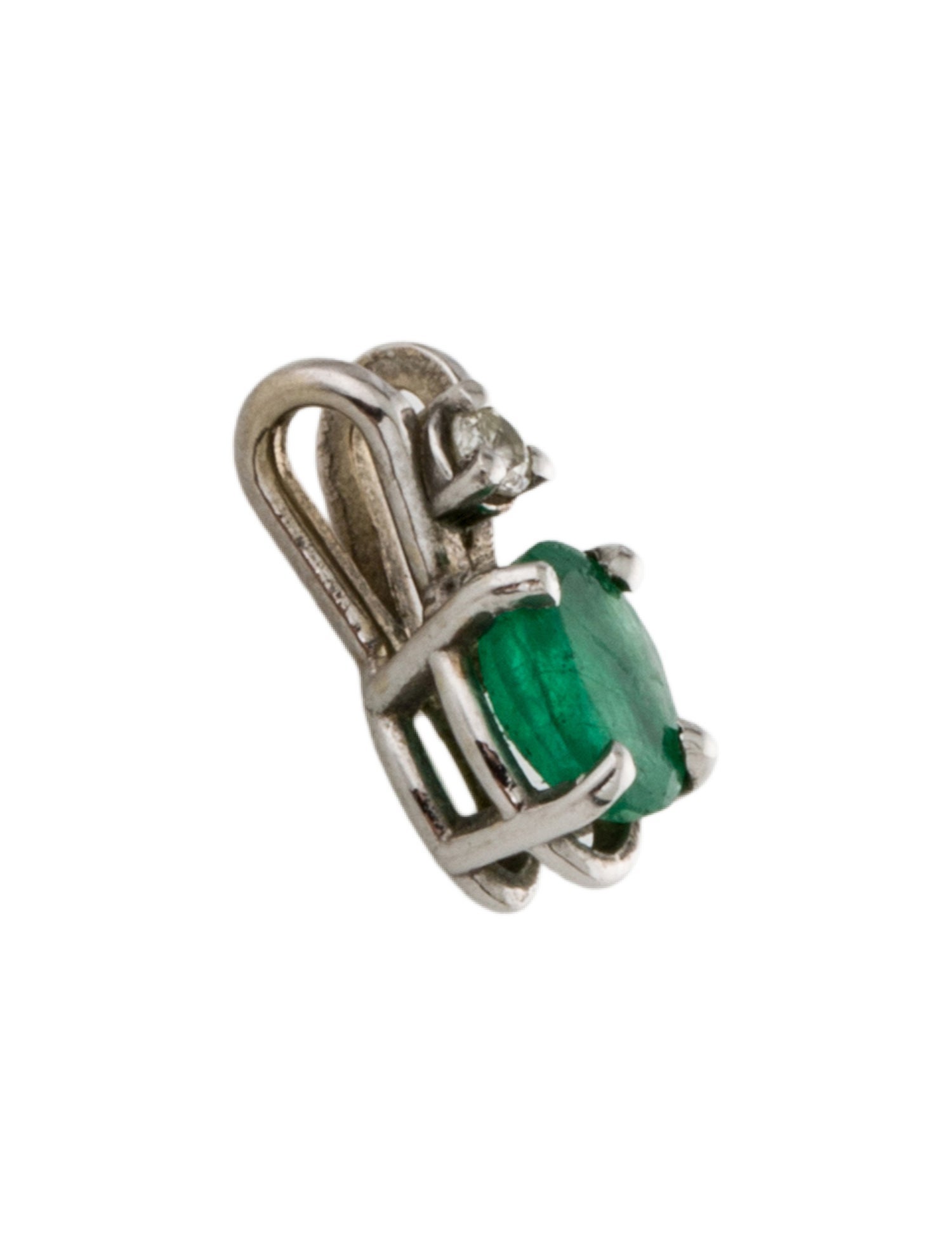 Pendant 14K Emarald & Diamond