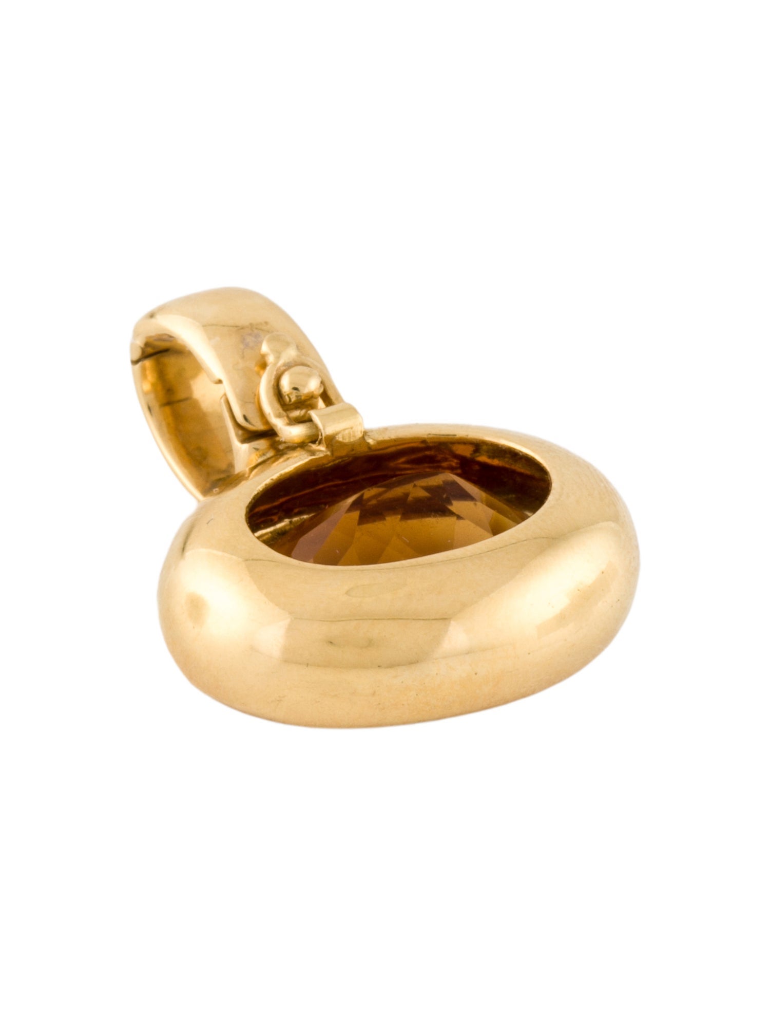Pendant 18K Citrine Bezel Enhancer