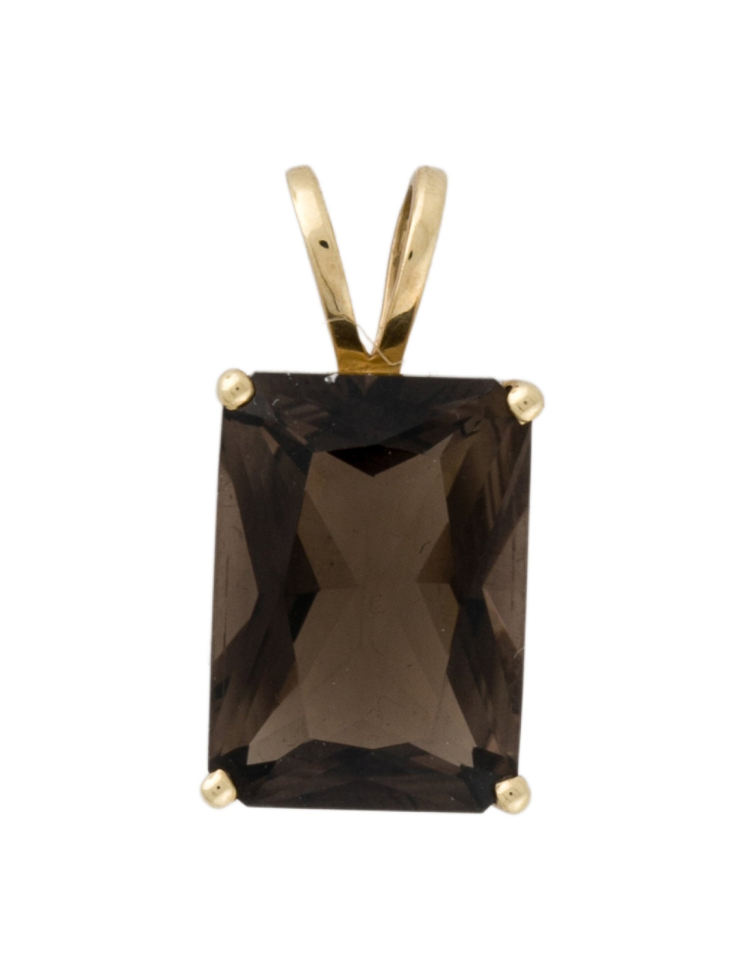 Pendant 10K Smoky Quartz