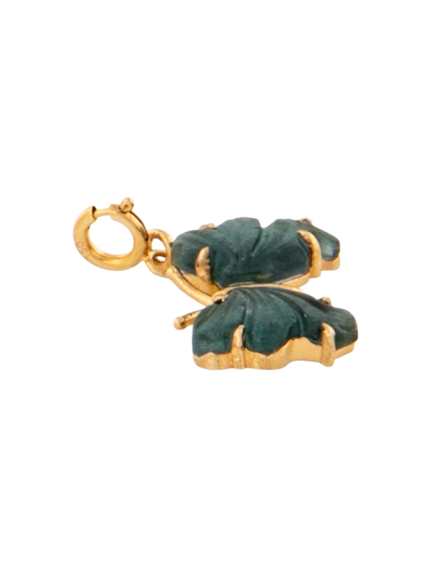 Pendant 18K Tourmaline Butterfly Charm