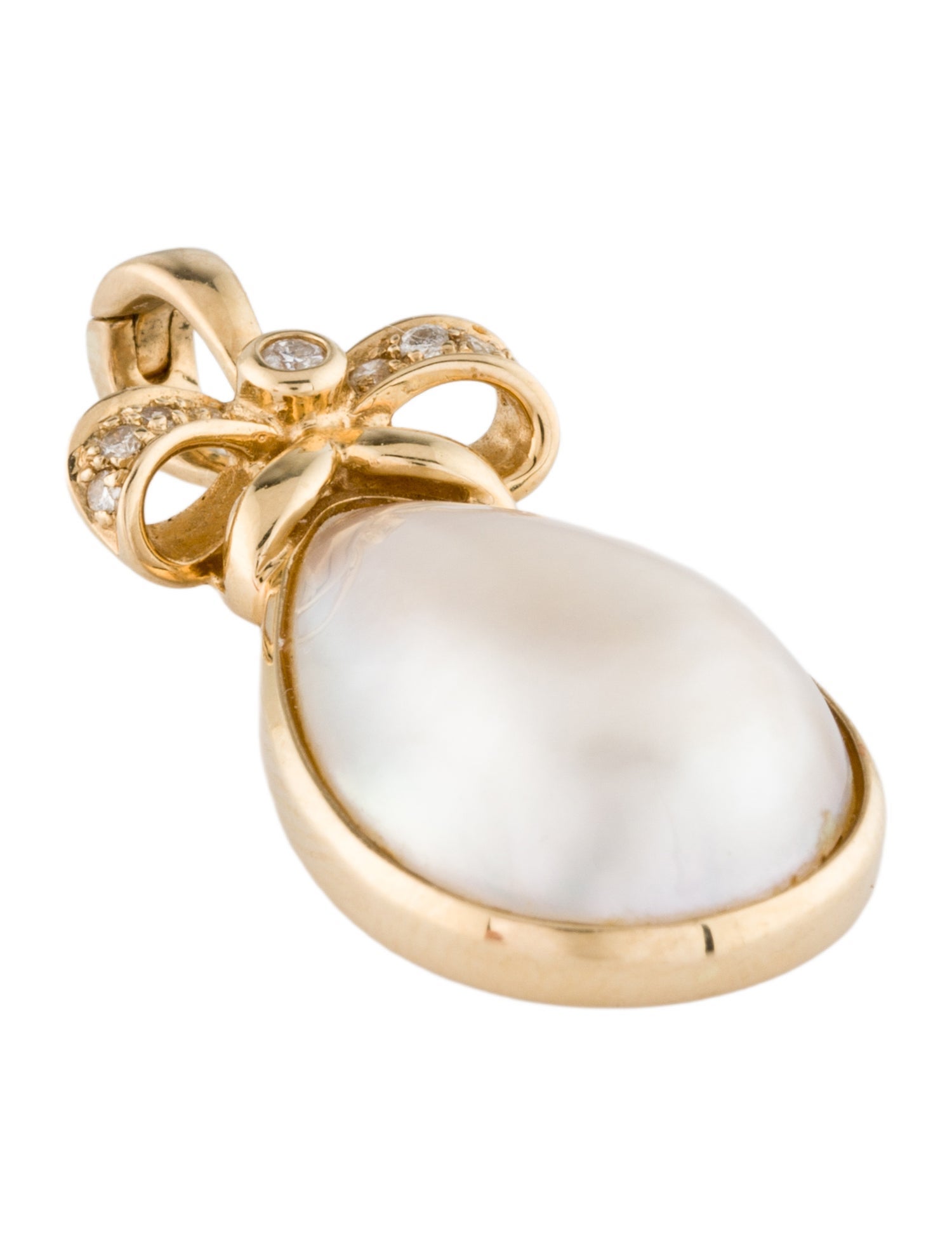 Pendant 14K Pearl & Diamond