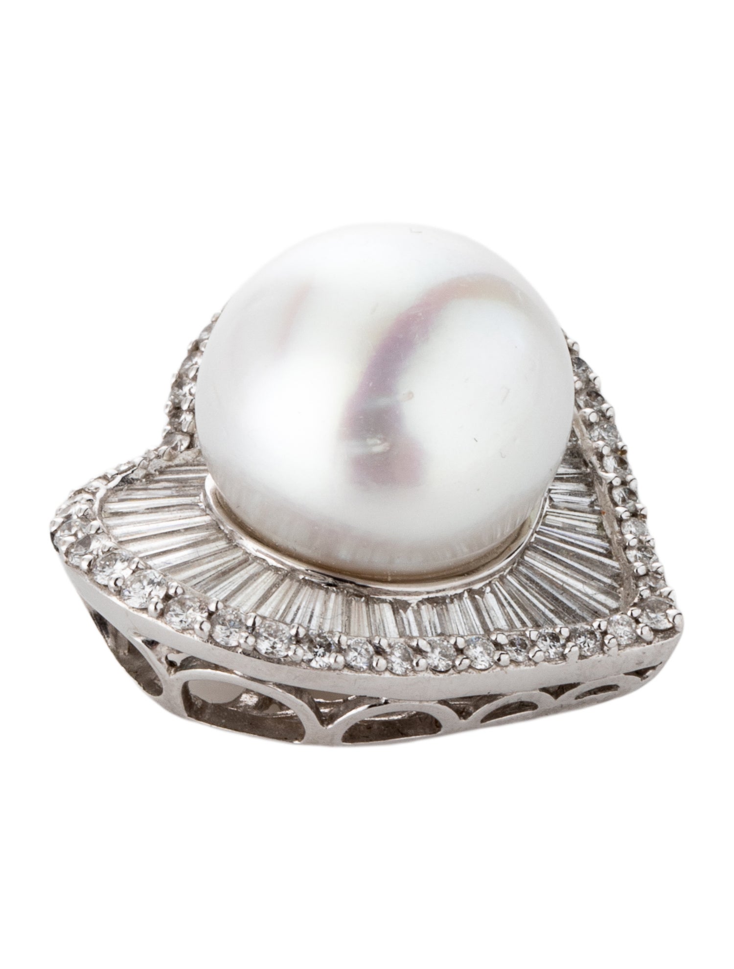 Pendant 18K Pearl & Diamond