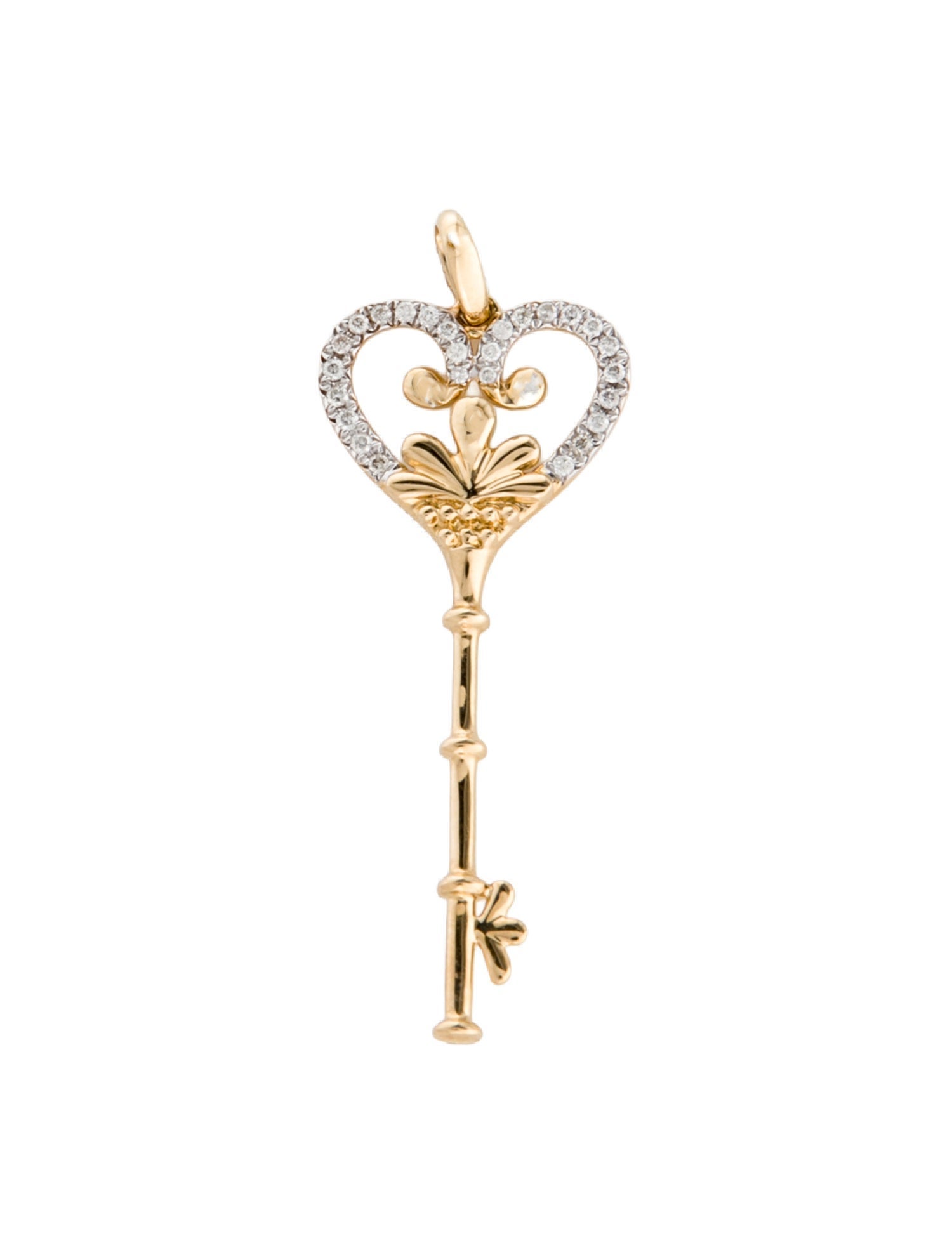 Pendant 14K Diamond Key