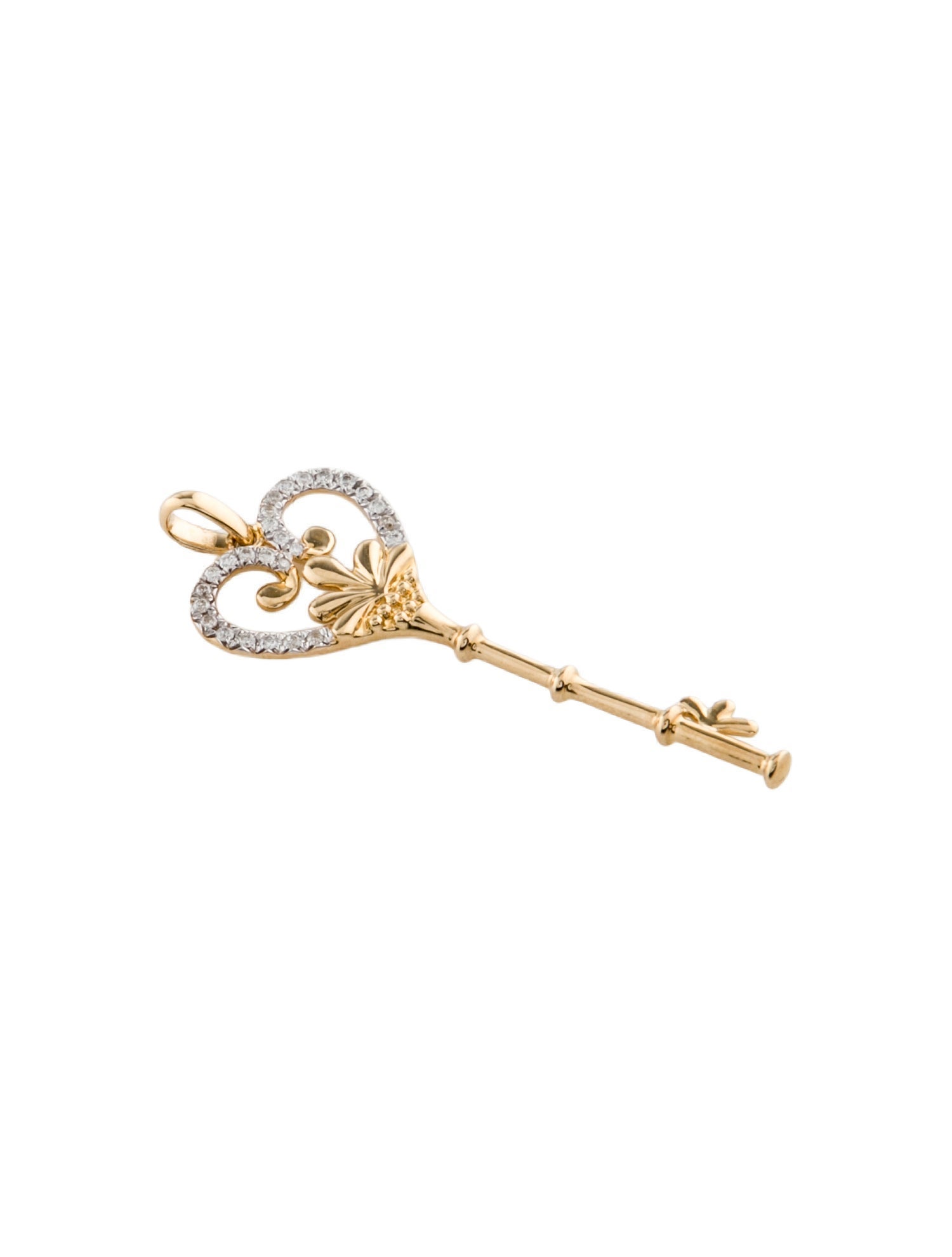Pendant 14K Diamond Key