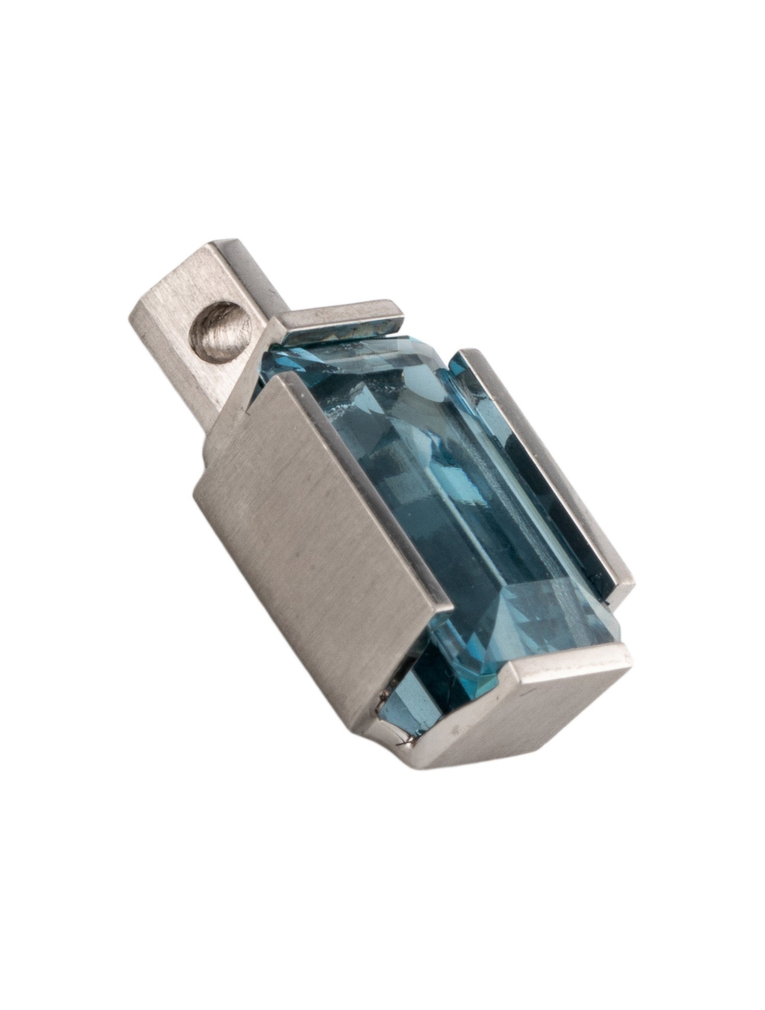 Pendant Platinum Aquamarine