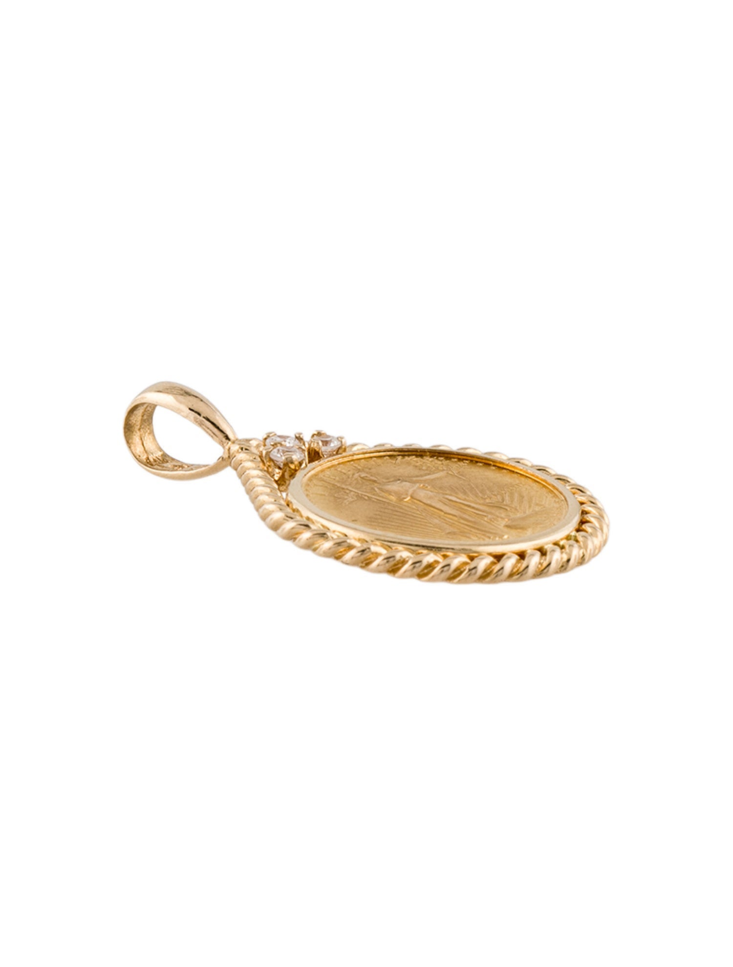 Pendant 20K Coin w/ 14K Bezel