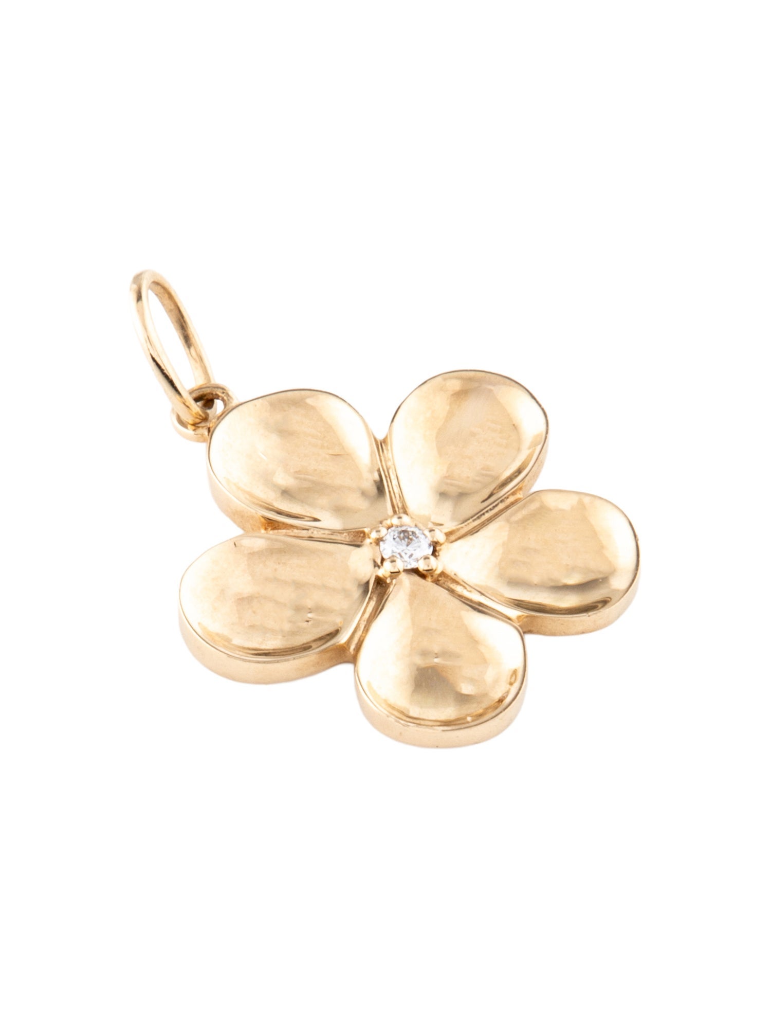 Pendant 14K Diamond Flower