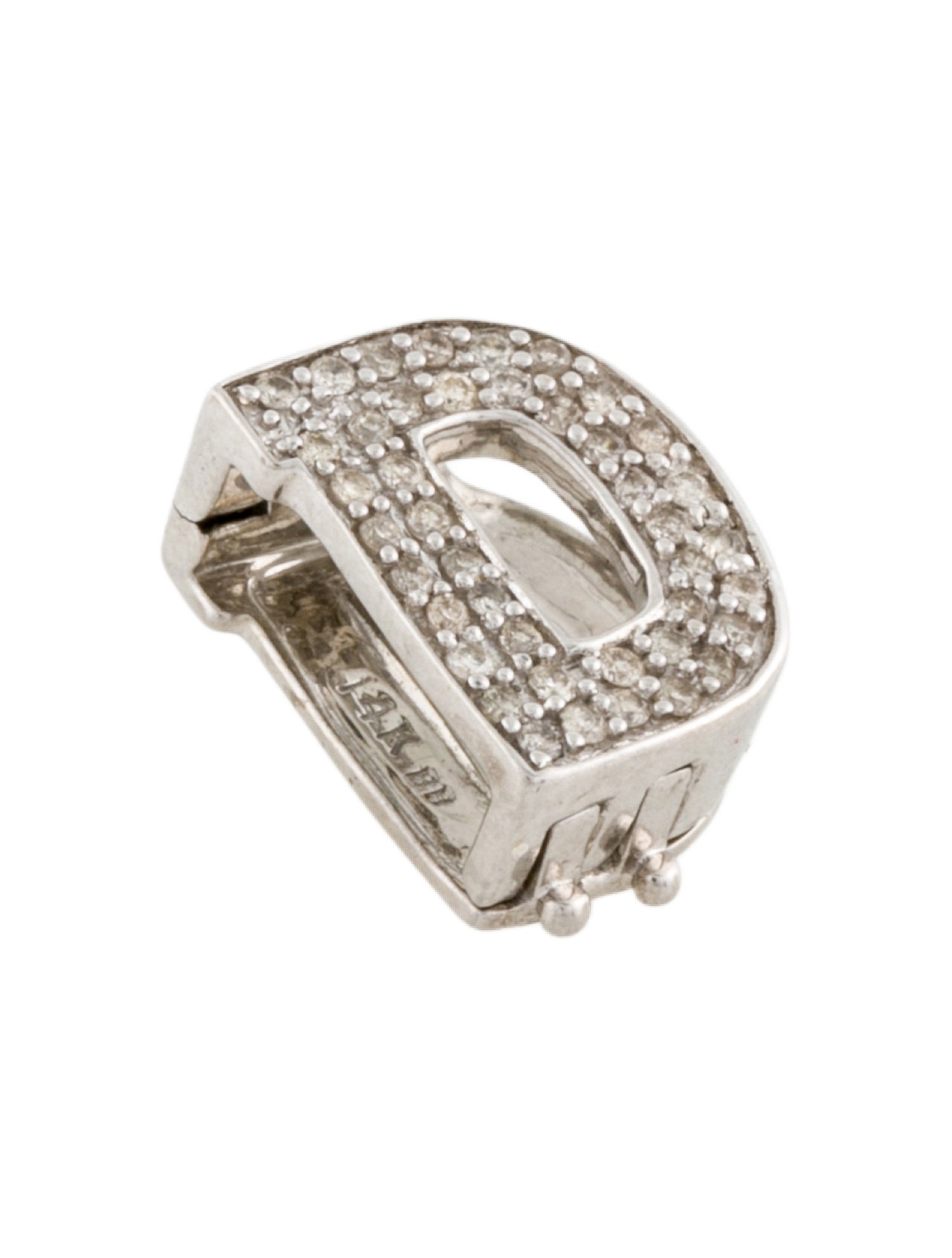 Pendant 14K Diamond 'D' Charm
