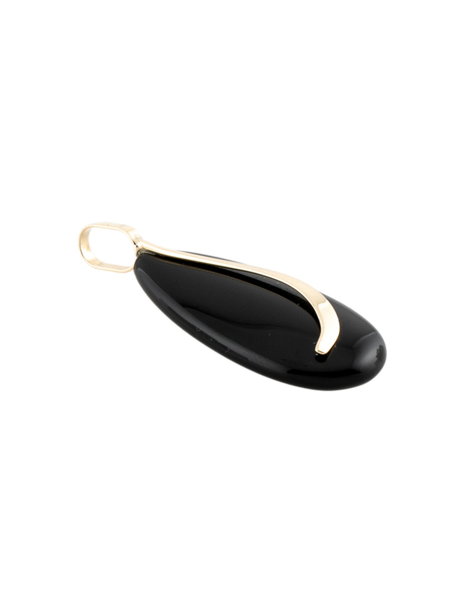 Pendant 14K Onyx Tear Drop