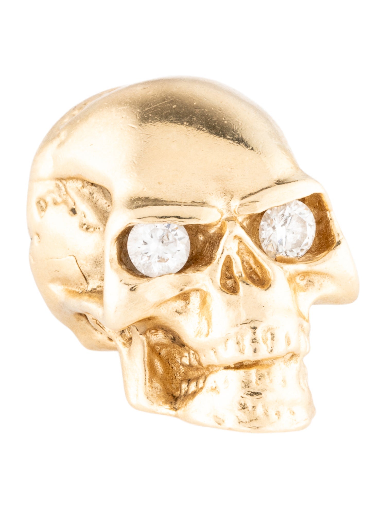Pendant 14K Diamond Skull
