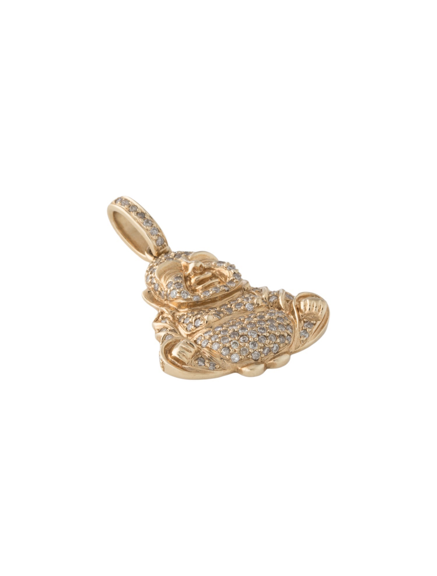 Pendant 14K Diamond Buddha