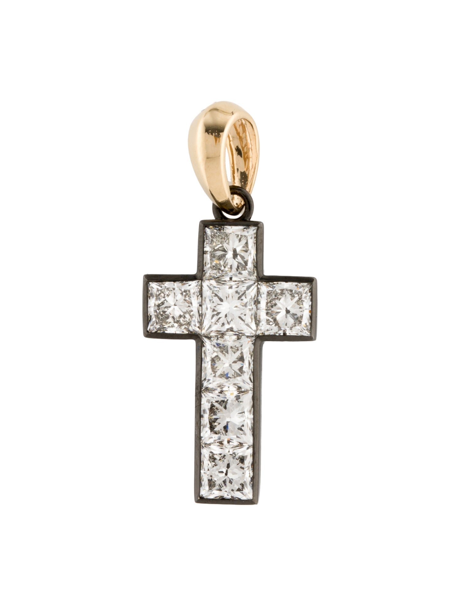 Pendant 14K 2.14ctw Lab-Grown Diamond Cross