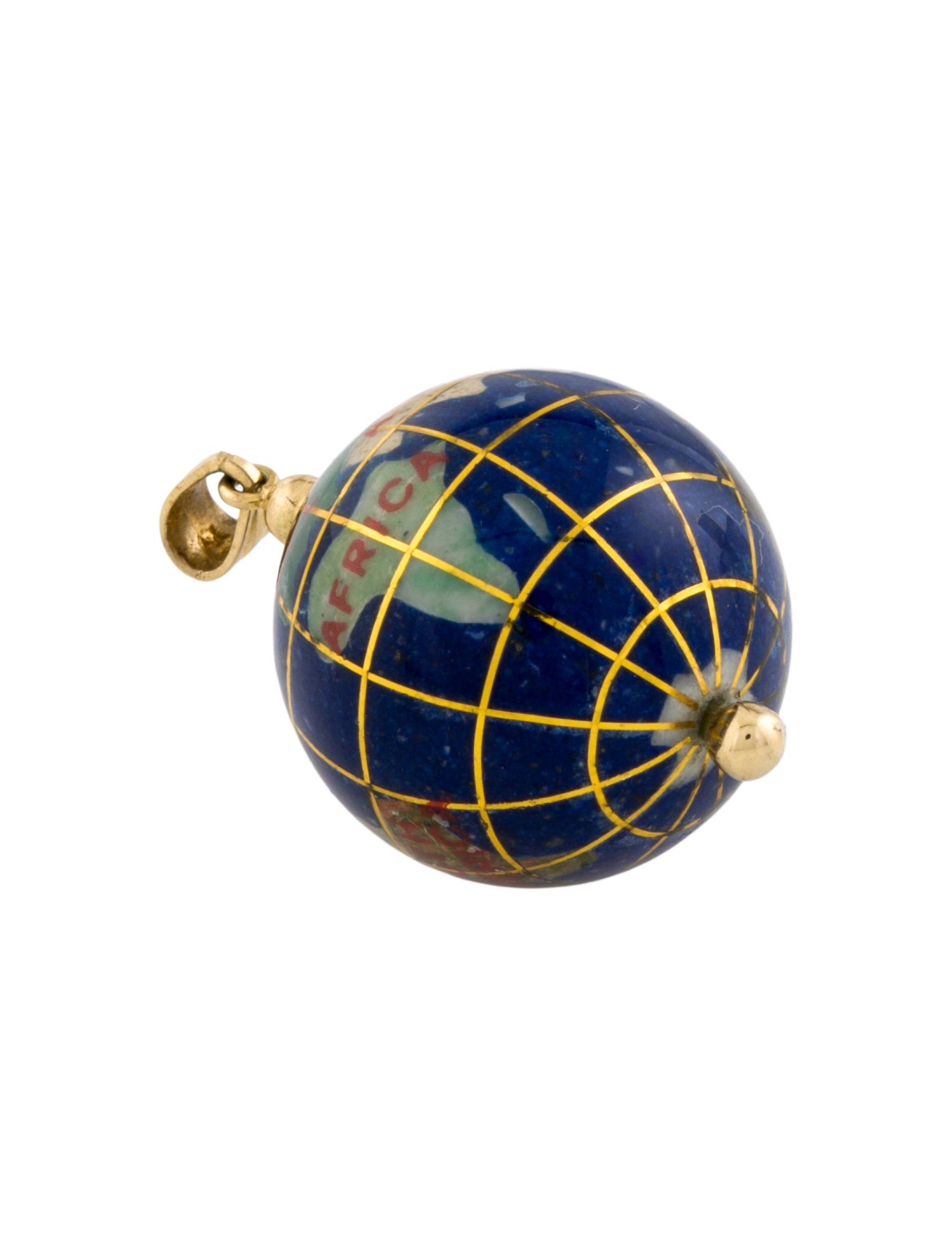 Pendant 14K Multistone Globe Pendant