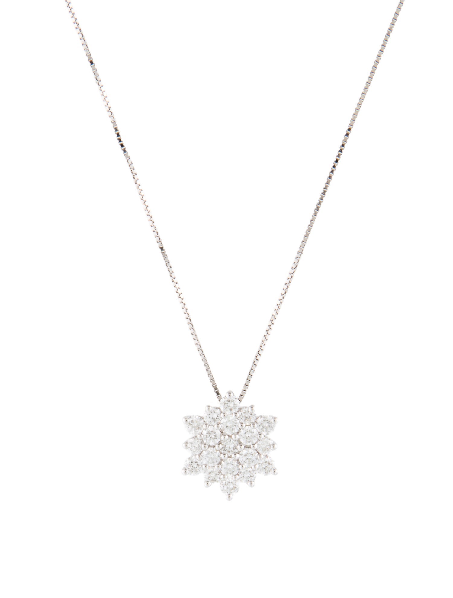 Pendant 14K Diamond Snowflake Pendant