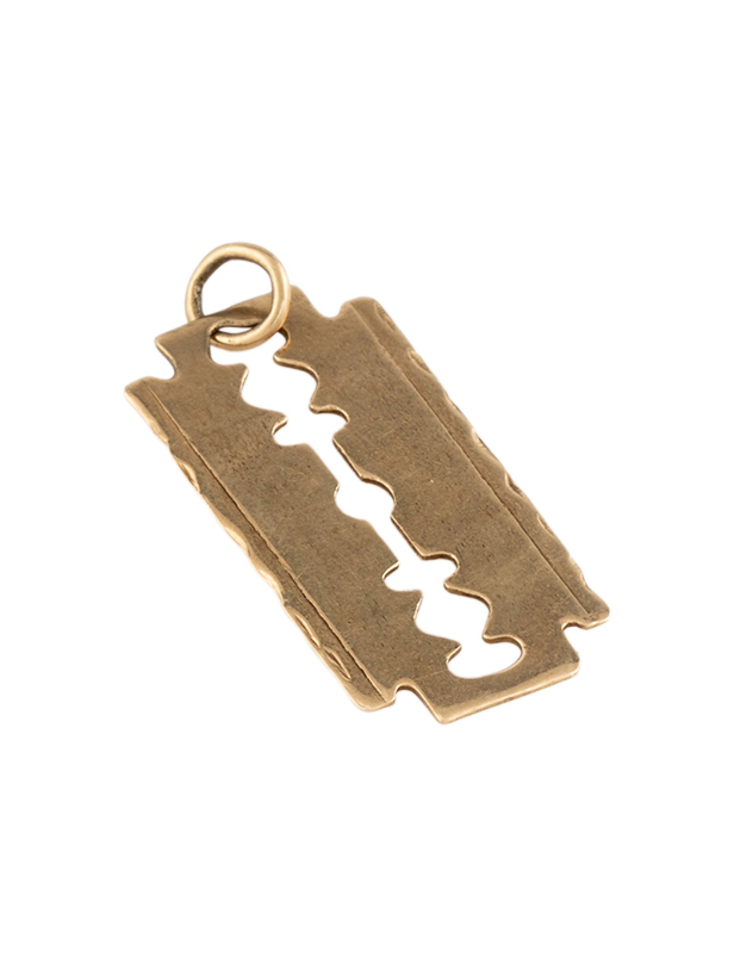 Pendant 10K Razor Blade