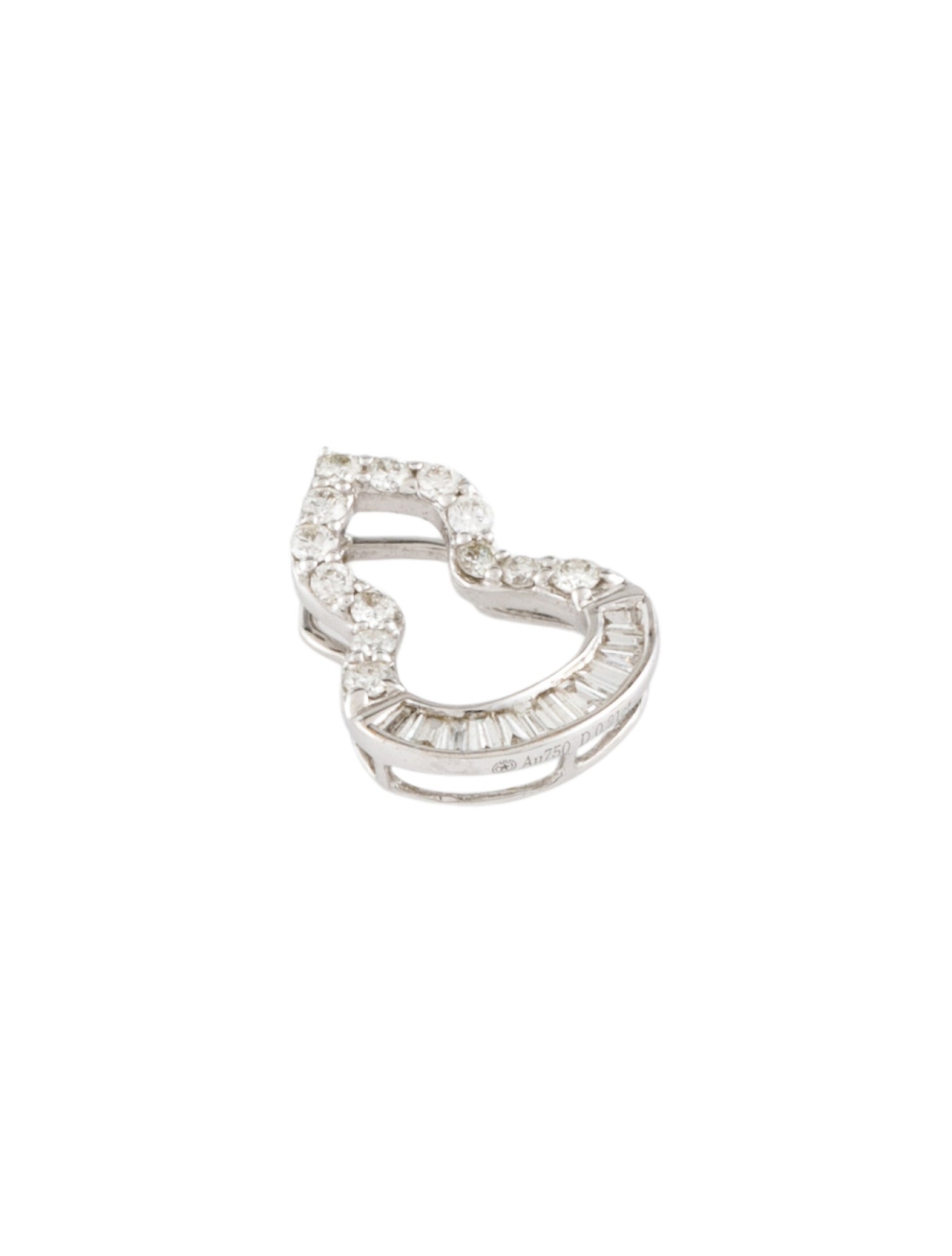 Pendant 18K Diamond 'Hulu' Gourd