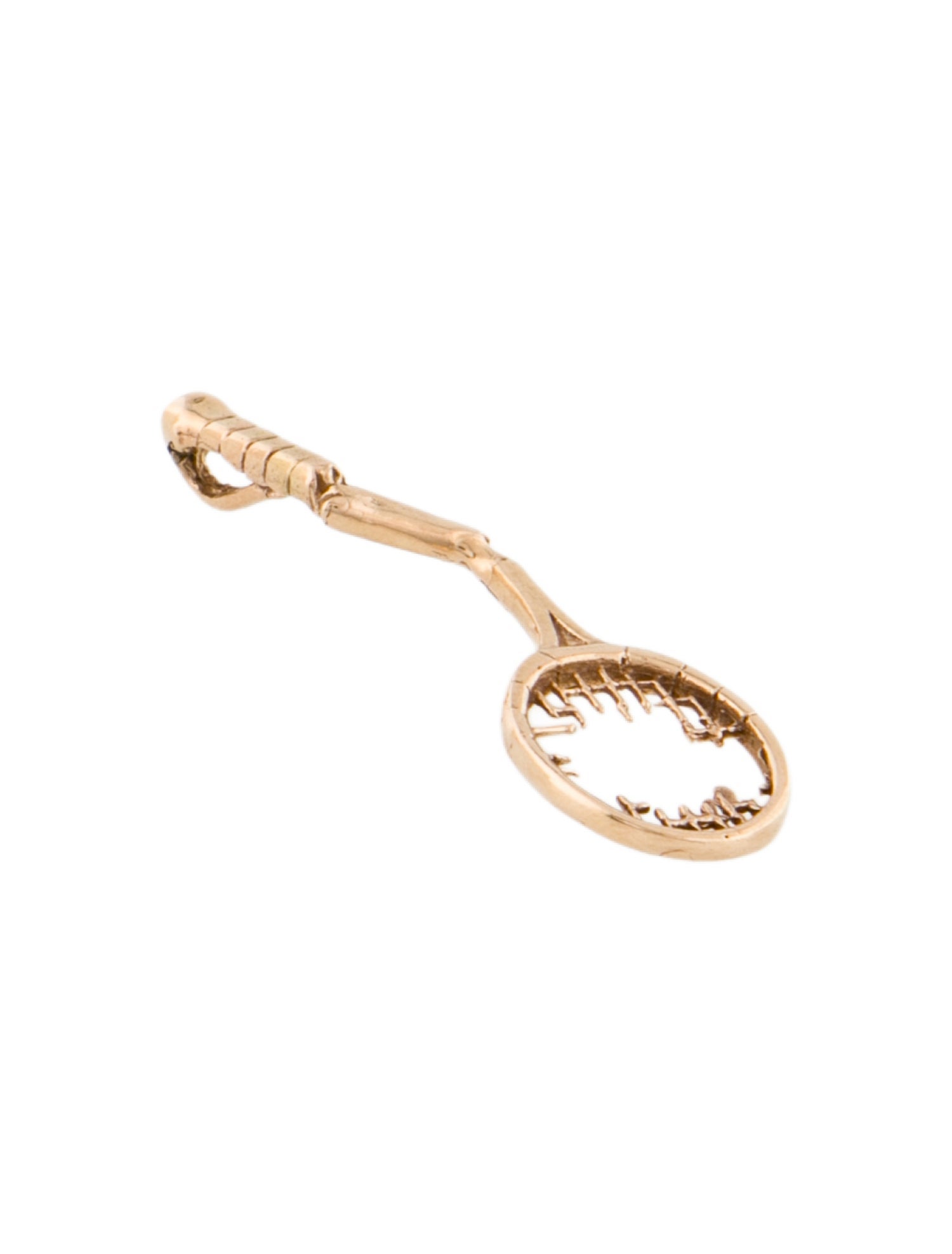 Pendant 14K Broken Tennis Racket