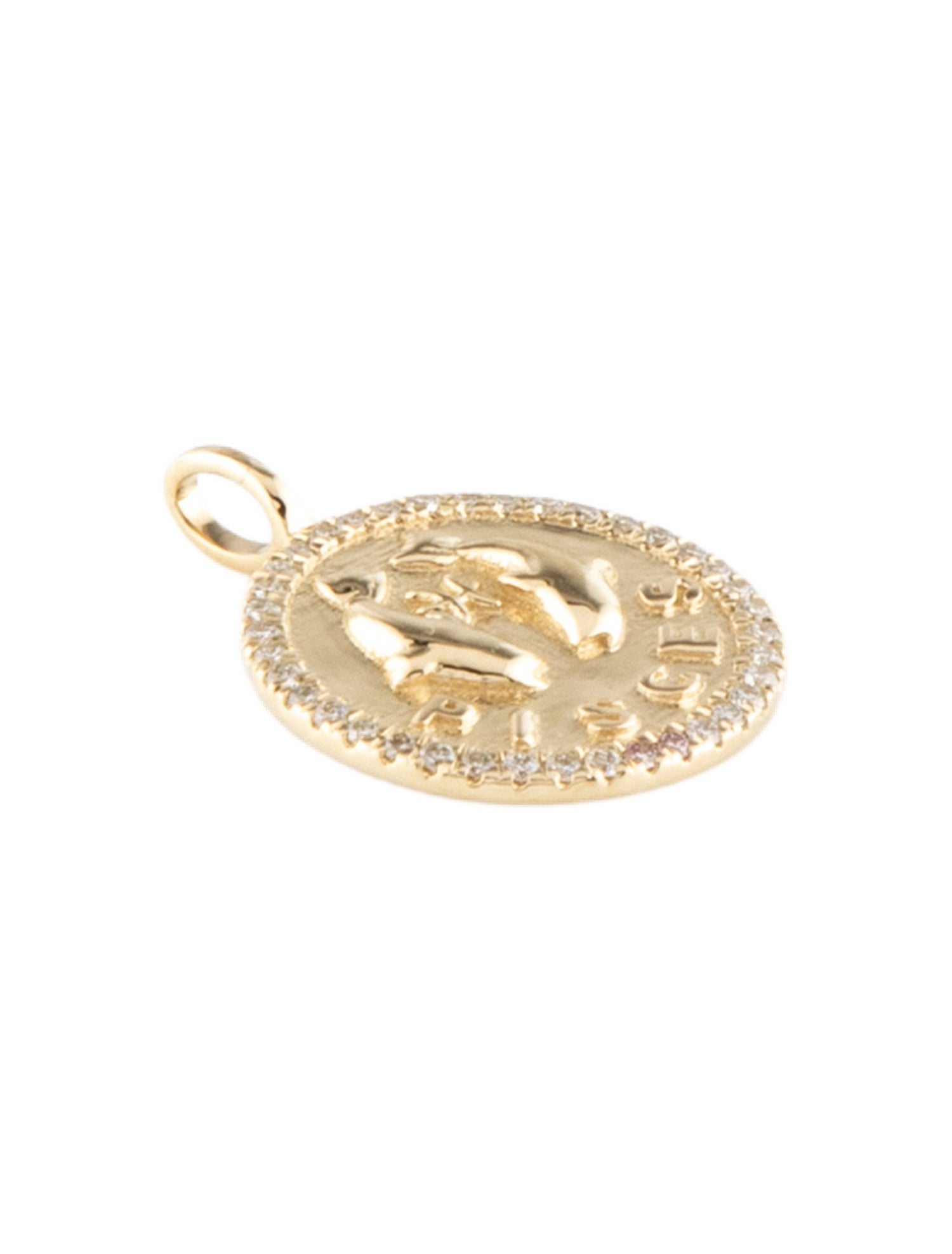 Pendant 14K Diamond Pisces