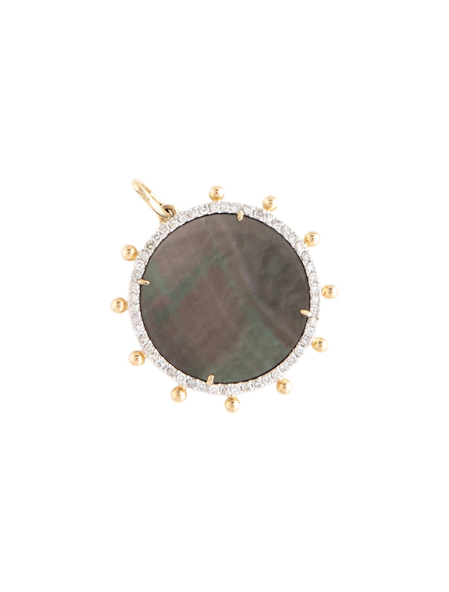 Pendant 14K Mother of Pearl & Diamond