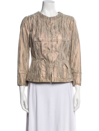 Peter Som Suede Tweed Pattern Jacket