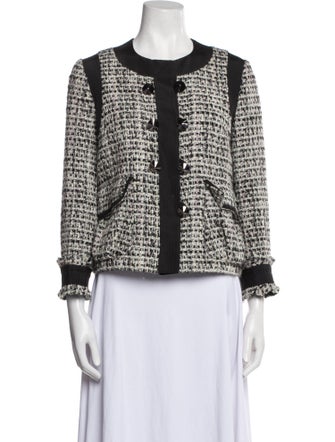 Peter Som Tweed Tweed Pattern Evening Jacket