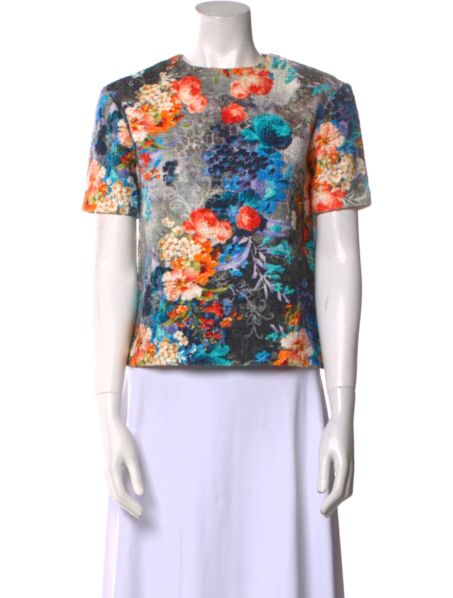 Peter Som Floral Print Crew Neck T-Shirt