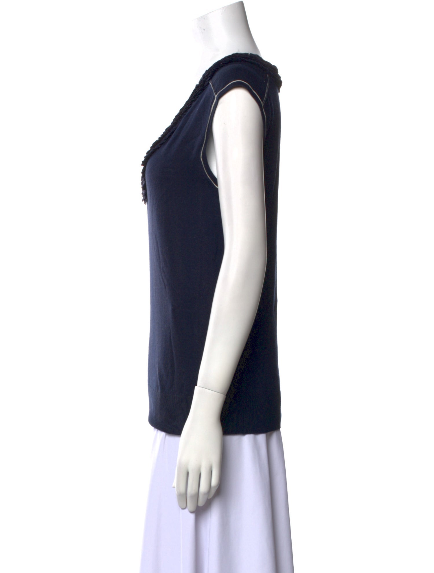 Peter Som V-Neck Sleeveless Top