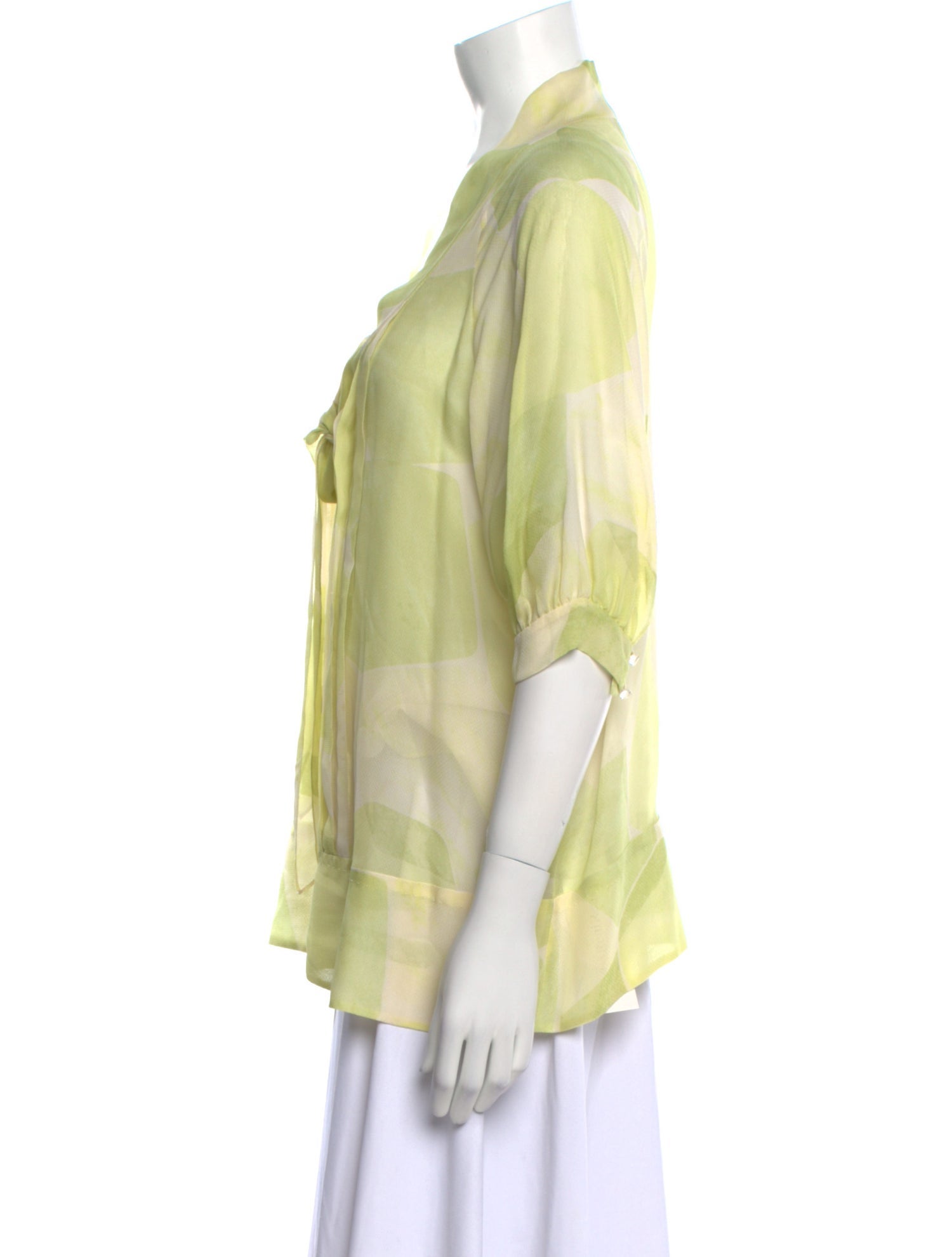 Peter Som Silk Printed Blouse