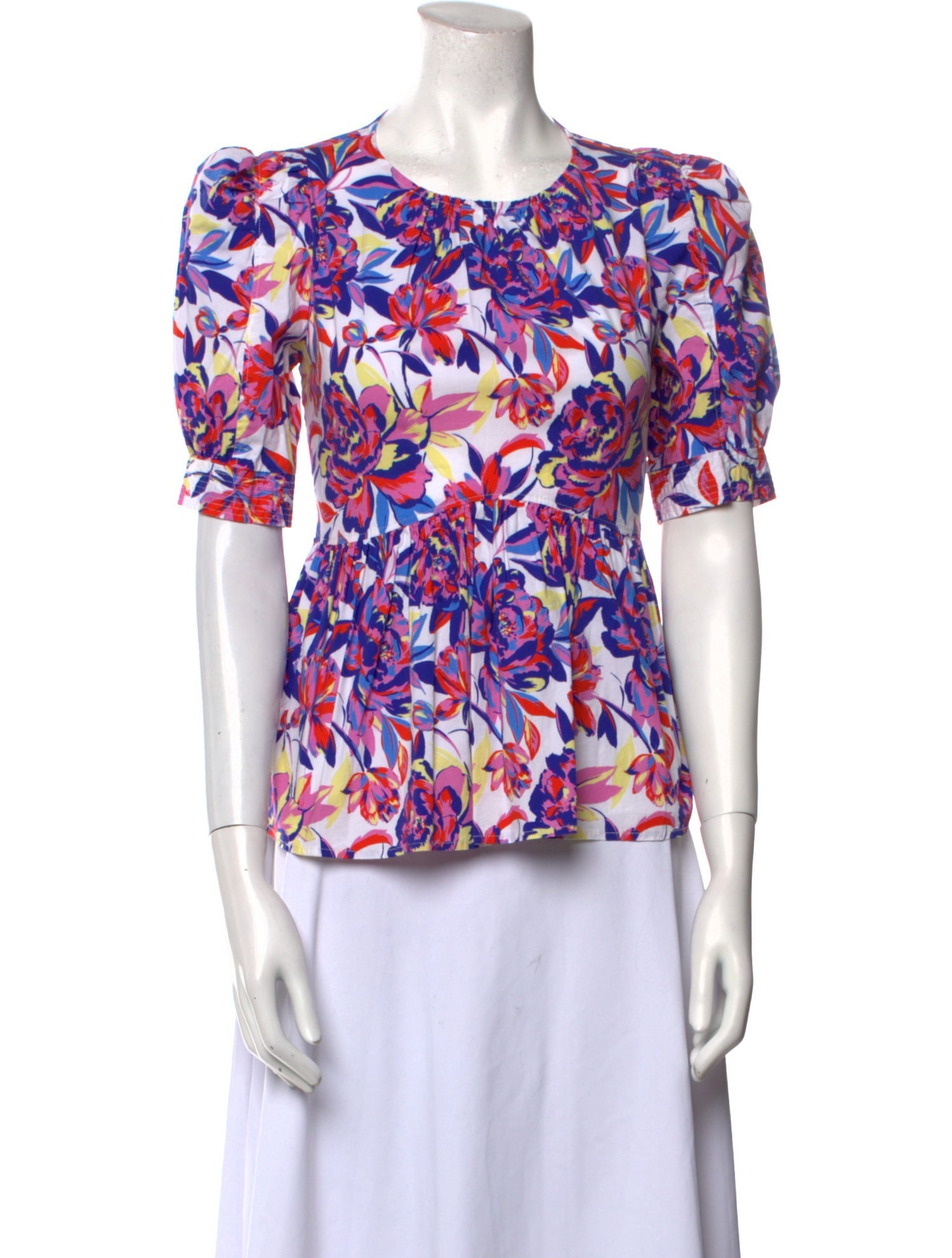 Peter Som Floral Print Crew Neck T-Shirt