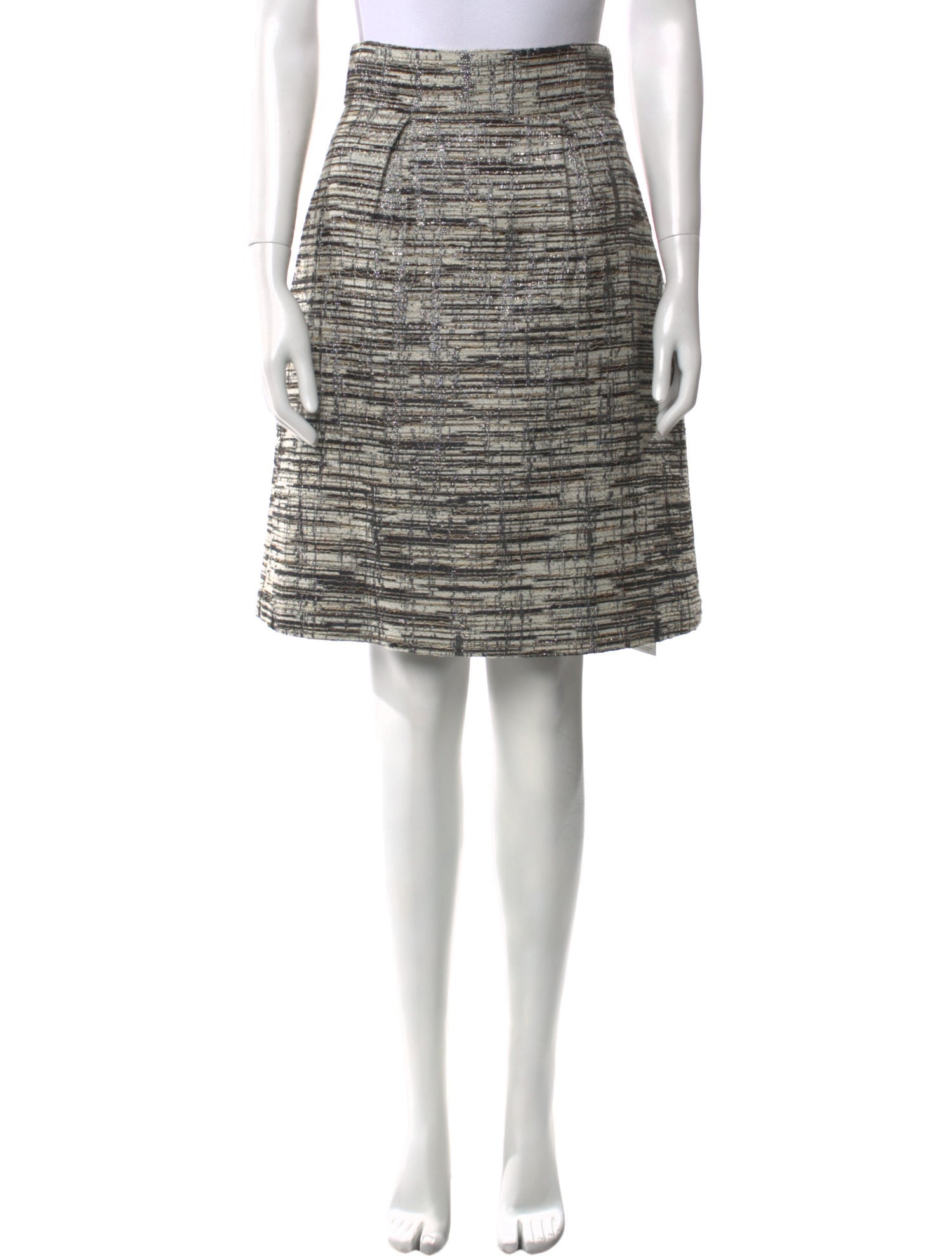 Peter Som Striped Knee-Length Skirt